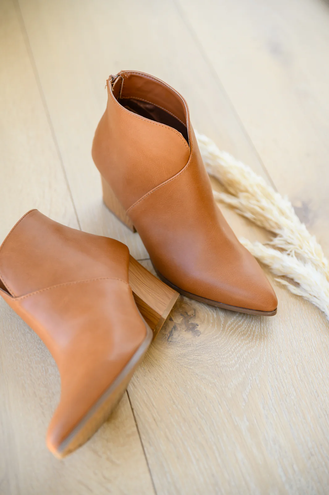 No Doubt Notched Ankle Boots In Brown - 10/4/2022