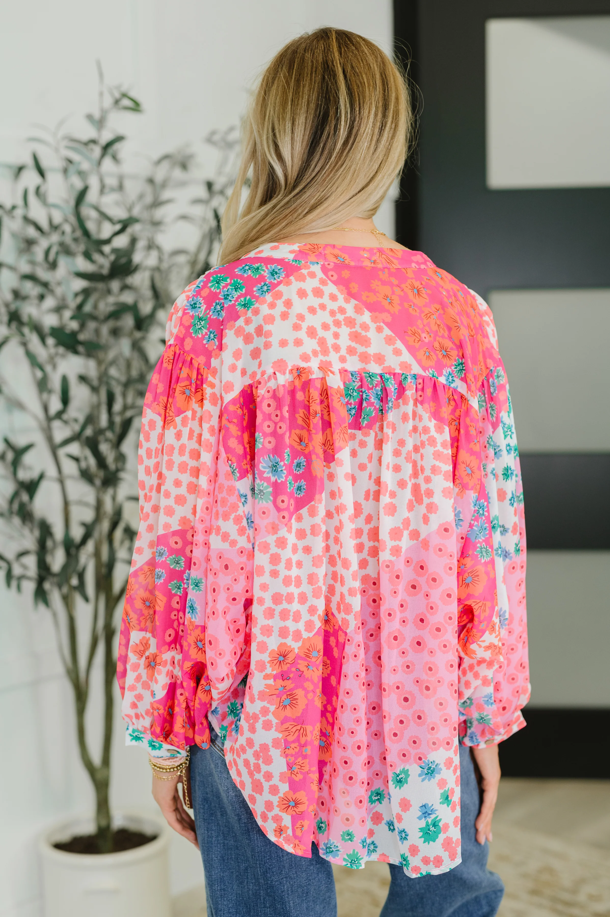 No Hesitation Mixed Print Blouse - 2/26/2026 - Image 6