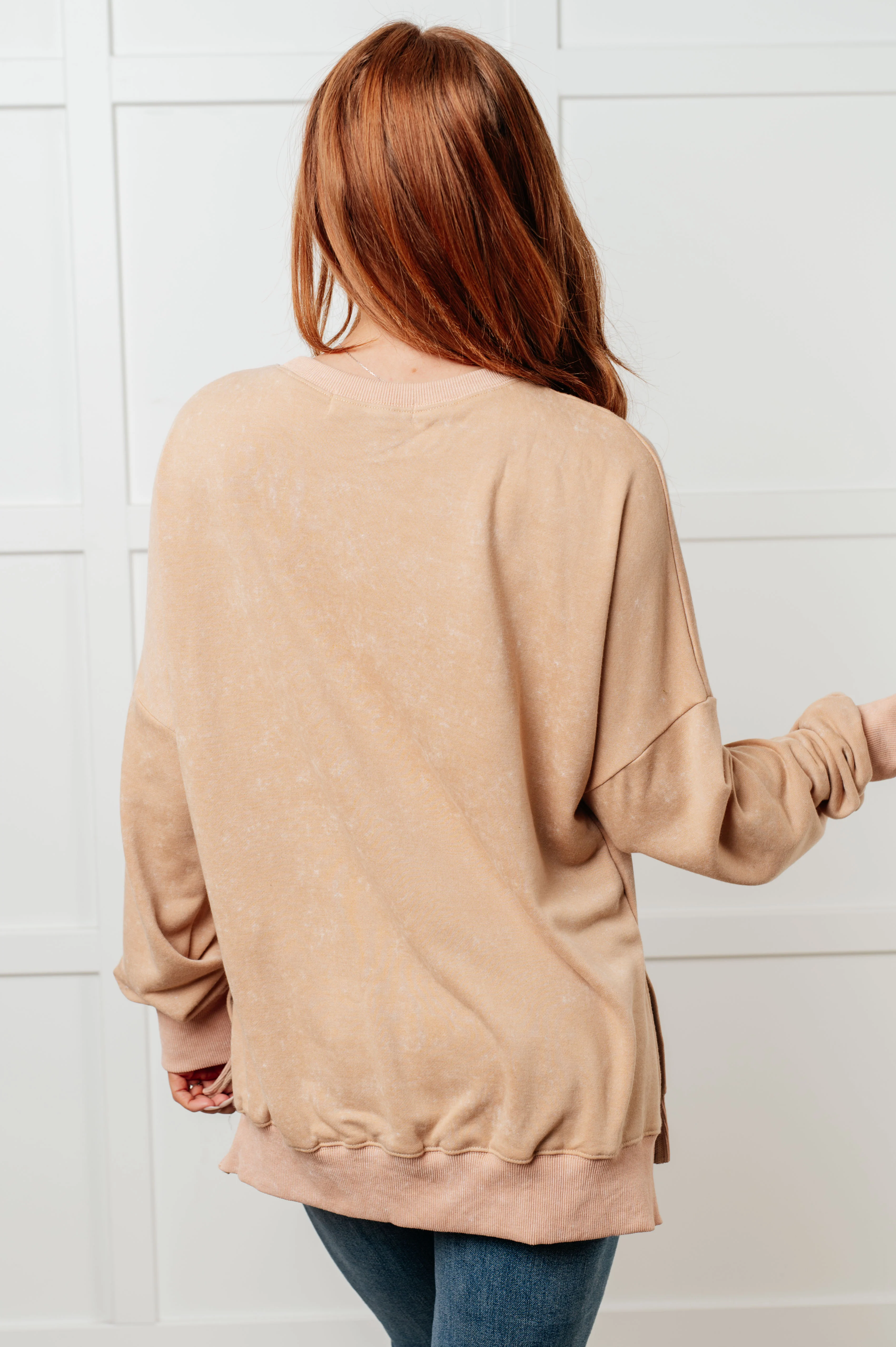 No Plain Jane Oversized Sweatshirt in Khaki - 10/23/2025 - Image 6
