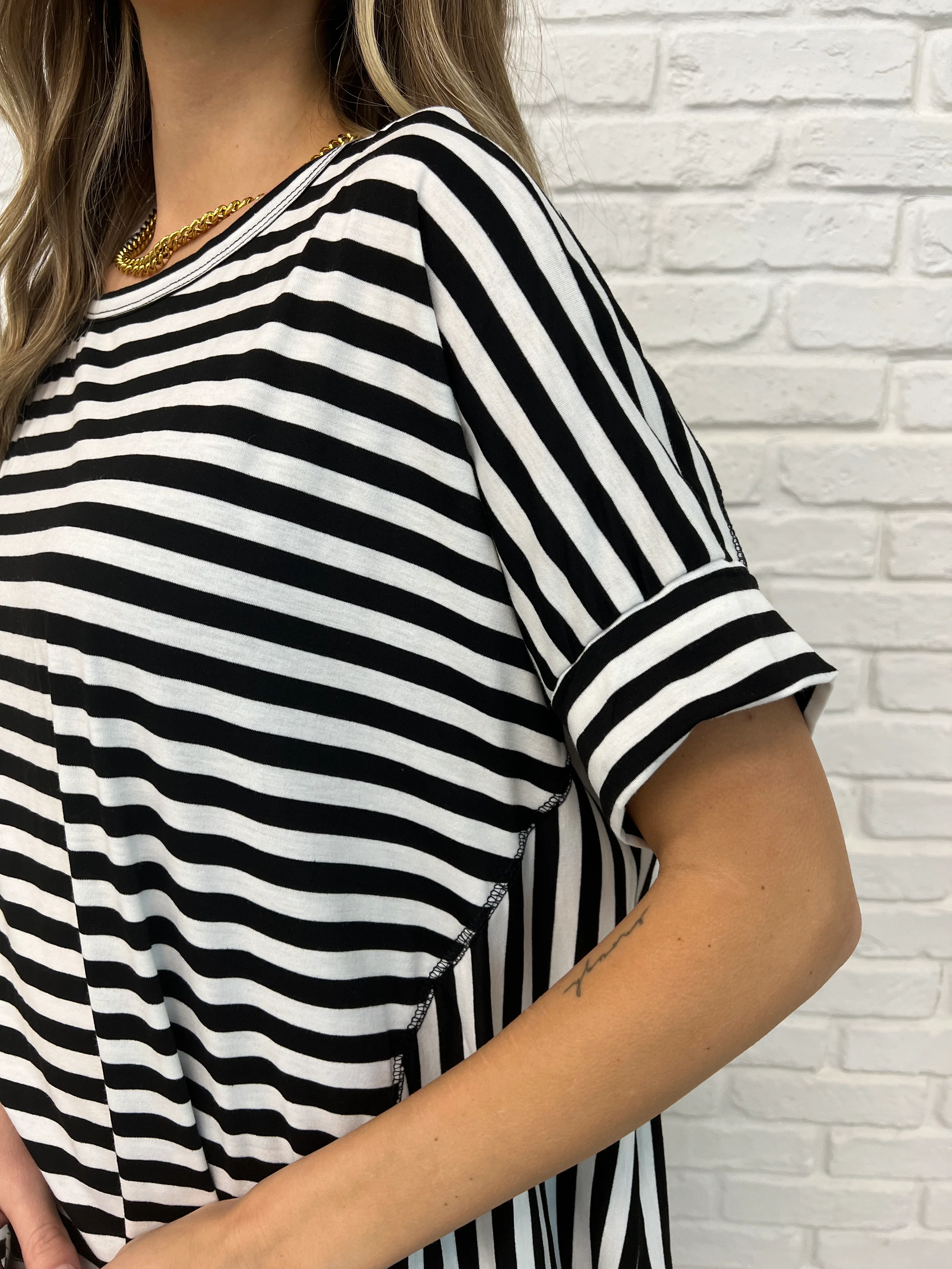 No Stopping It Striped Oversized Top - 2/10/2025 - Image 3