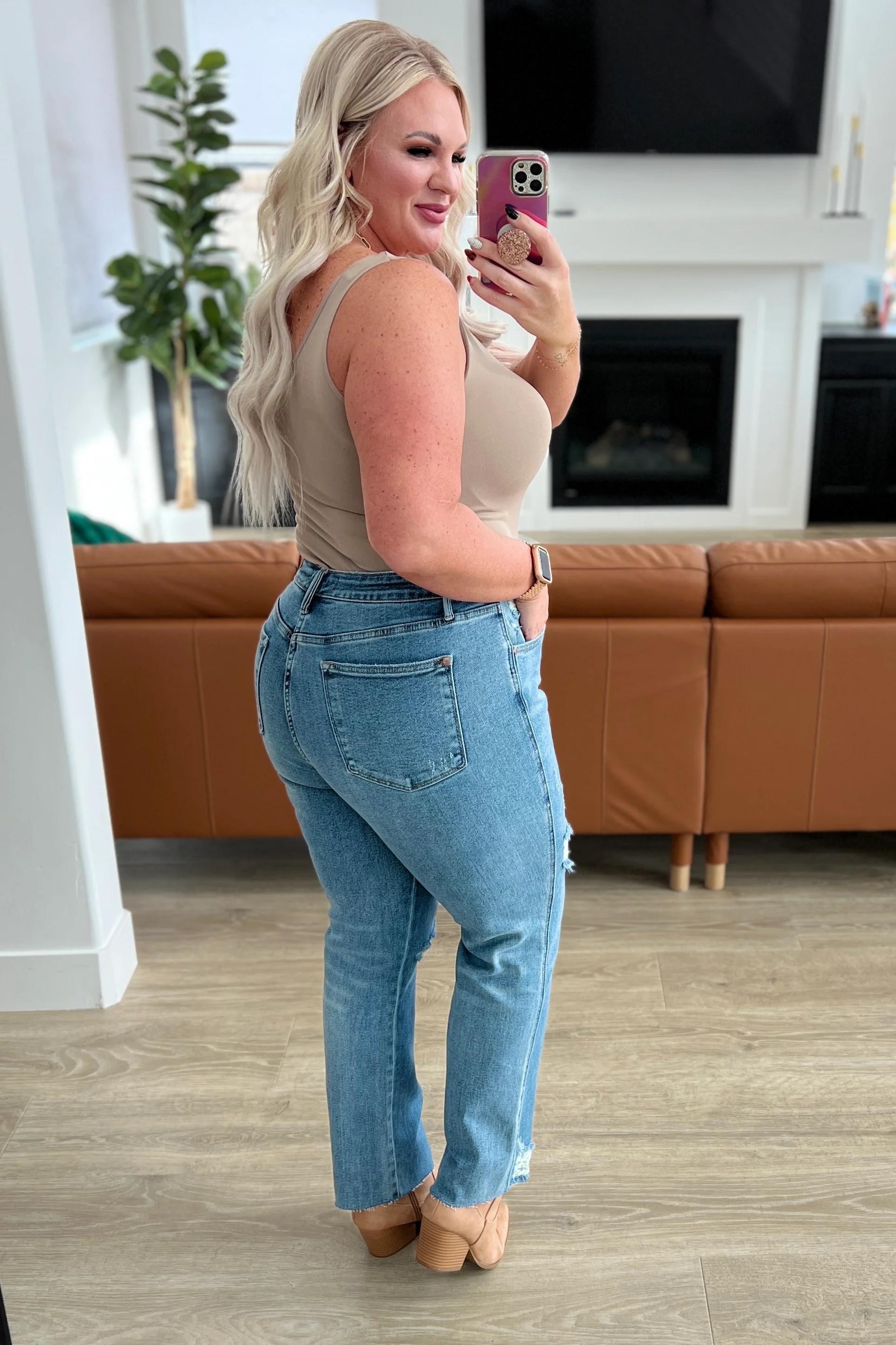 Nora High Rise Rigid Magic Destroy Slim Straight Jeans - 11/15/2023 - Image 13