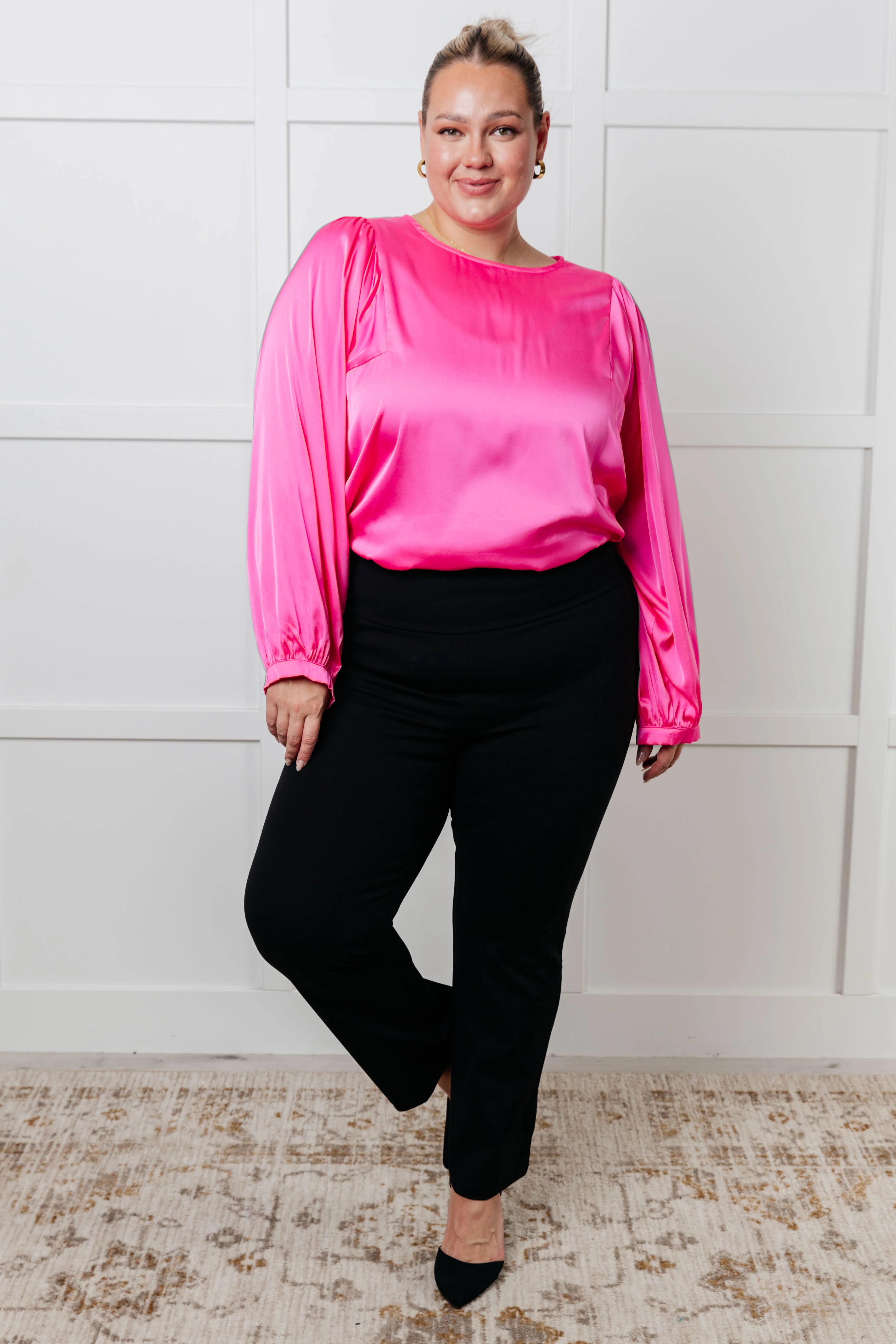 Not Exaggerating Satin Puff Sleeve Blouse - 9/9/2025 NEW - Image 2