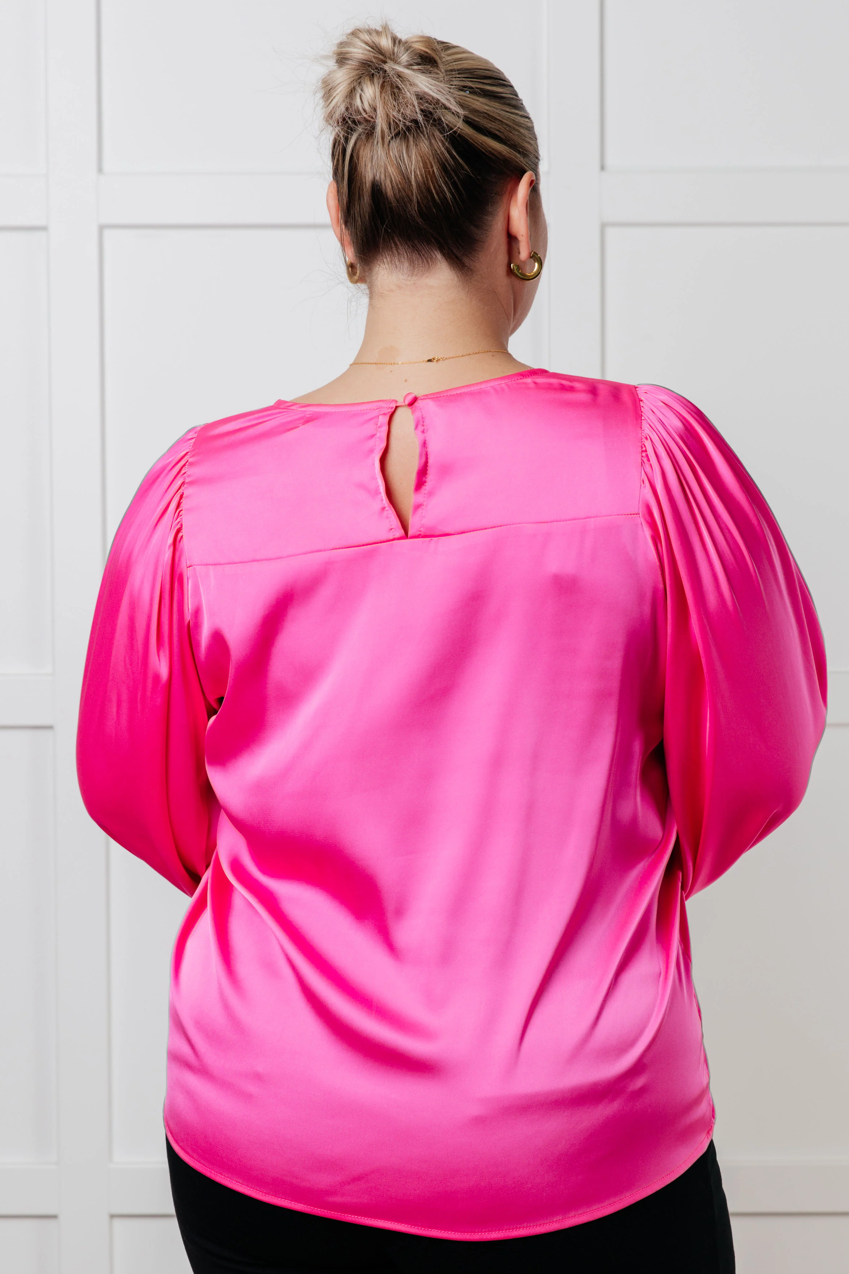 Not Exaggerating Satin Puff Sleeve Blouse - 9/9/2025 NEW - Image 8