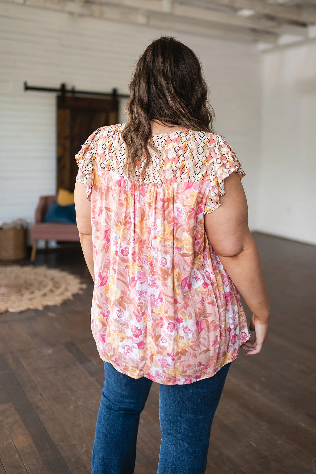 Not So Serious Floral Blouse in Pink - 7/14/2023 - Image 6