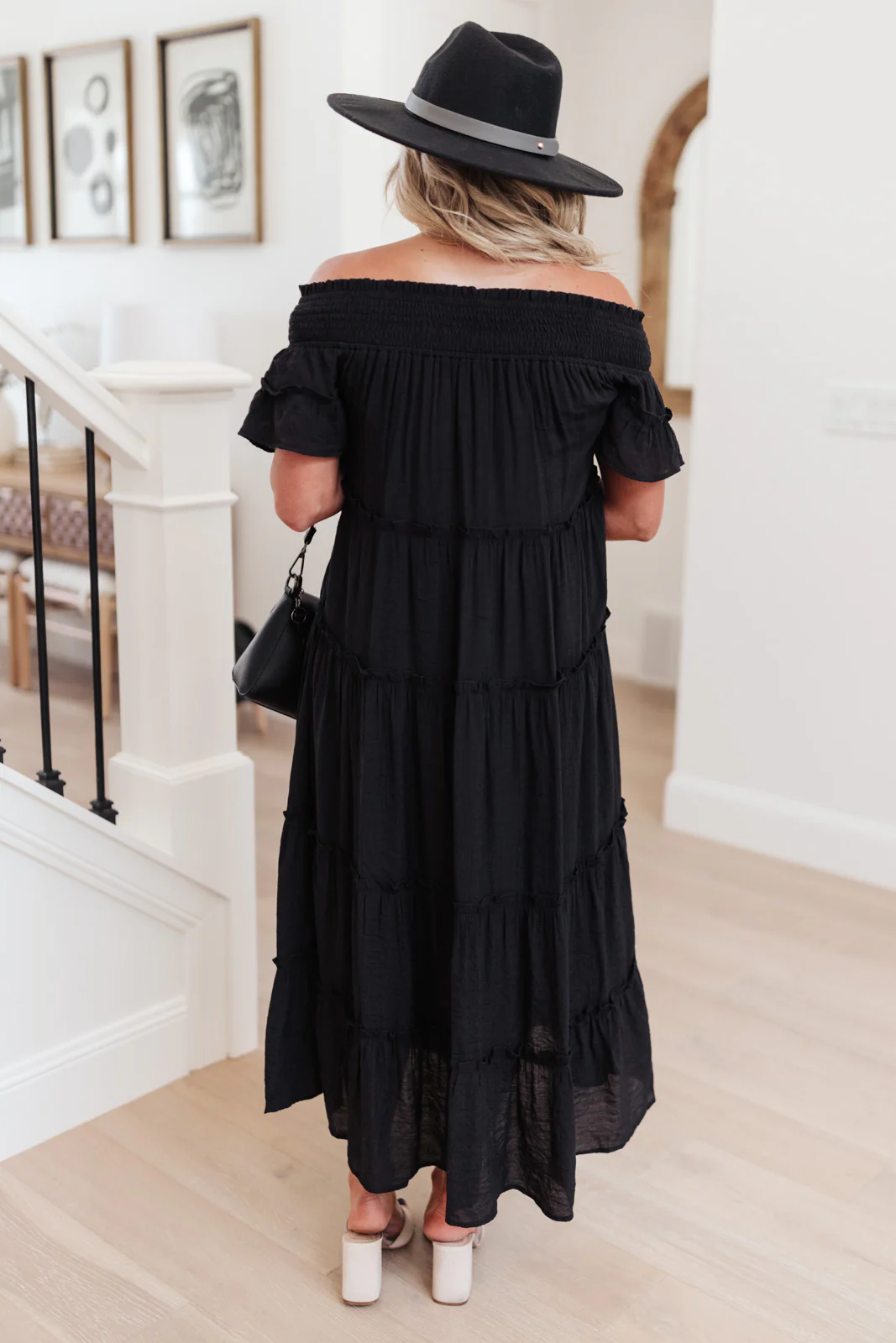 Olivia Tiered Maxi Dress in Black - 8/19/2021 - Image 10