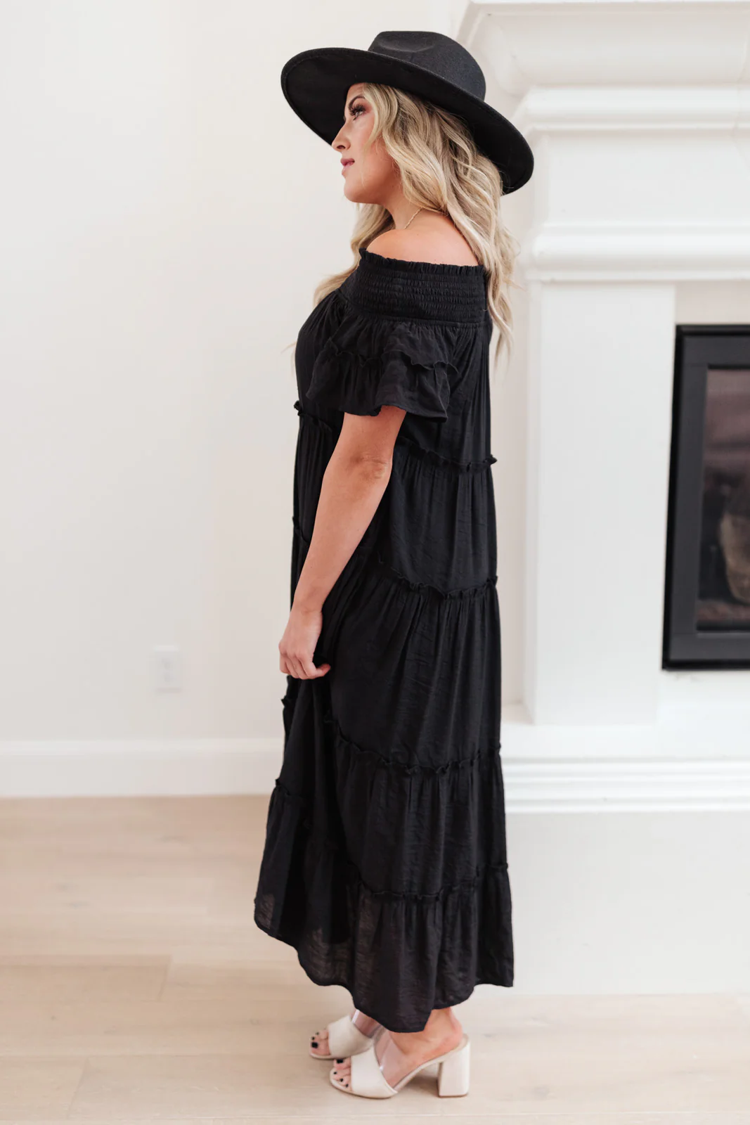 Olivia Tiered Maxi Dress in Black - 8/19/2021 - Image 6