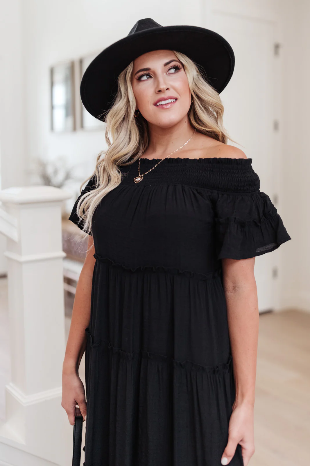 Olivia Tiered Maxi Dress in Black - 8/19/2021 - Image 8