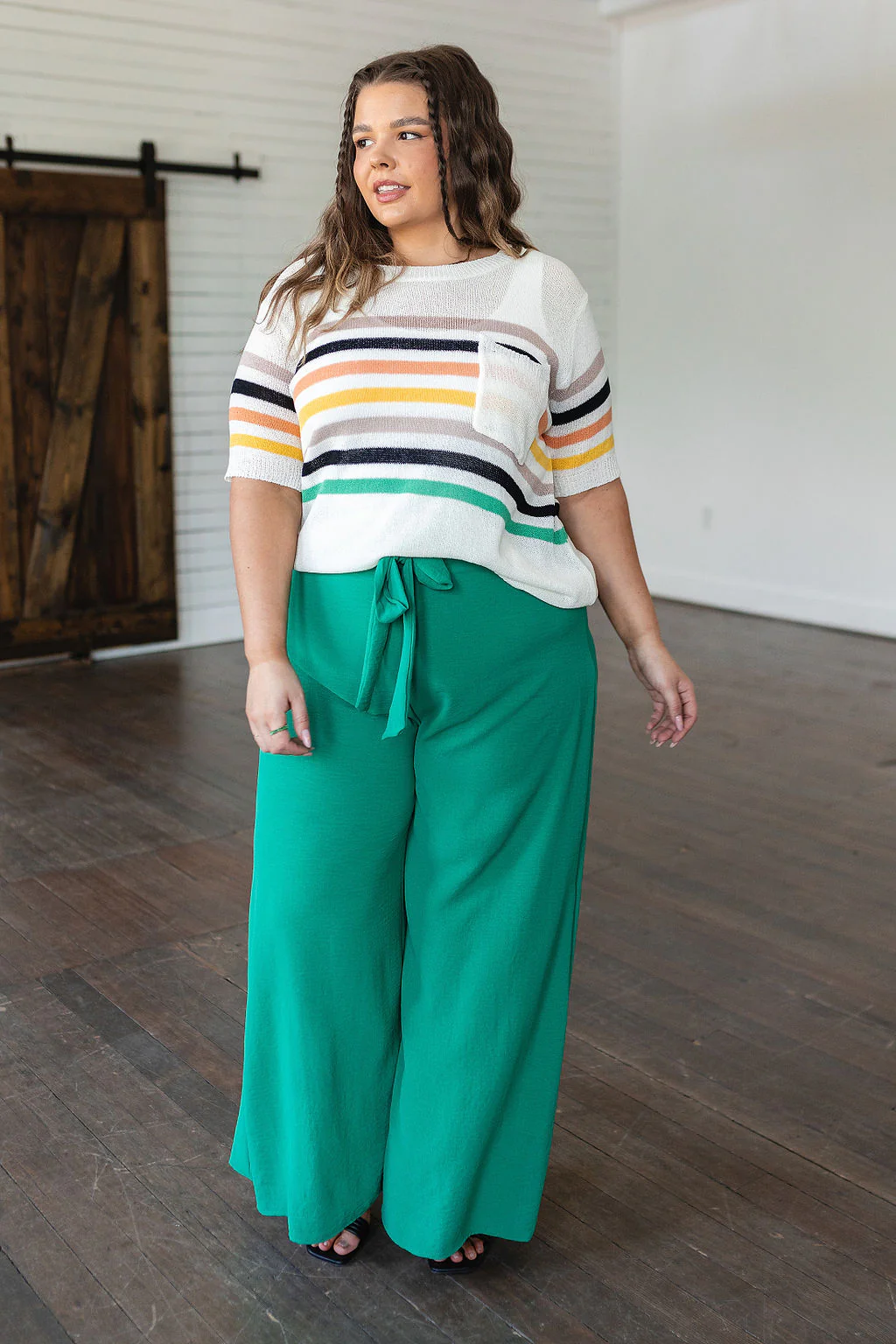 On The Other Side Wide Leg Pants in Green - 7/11/2023 - Image 9