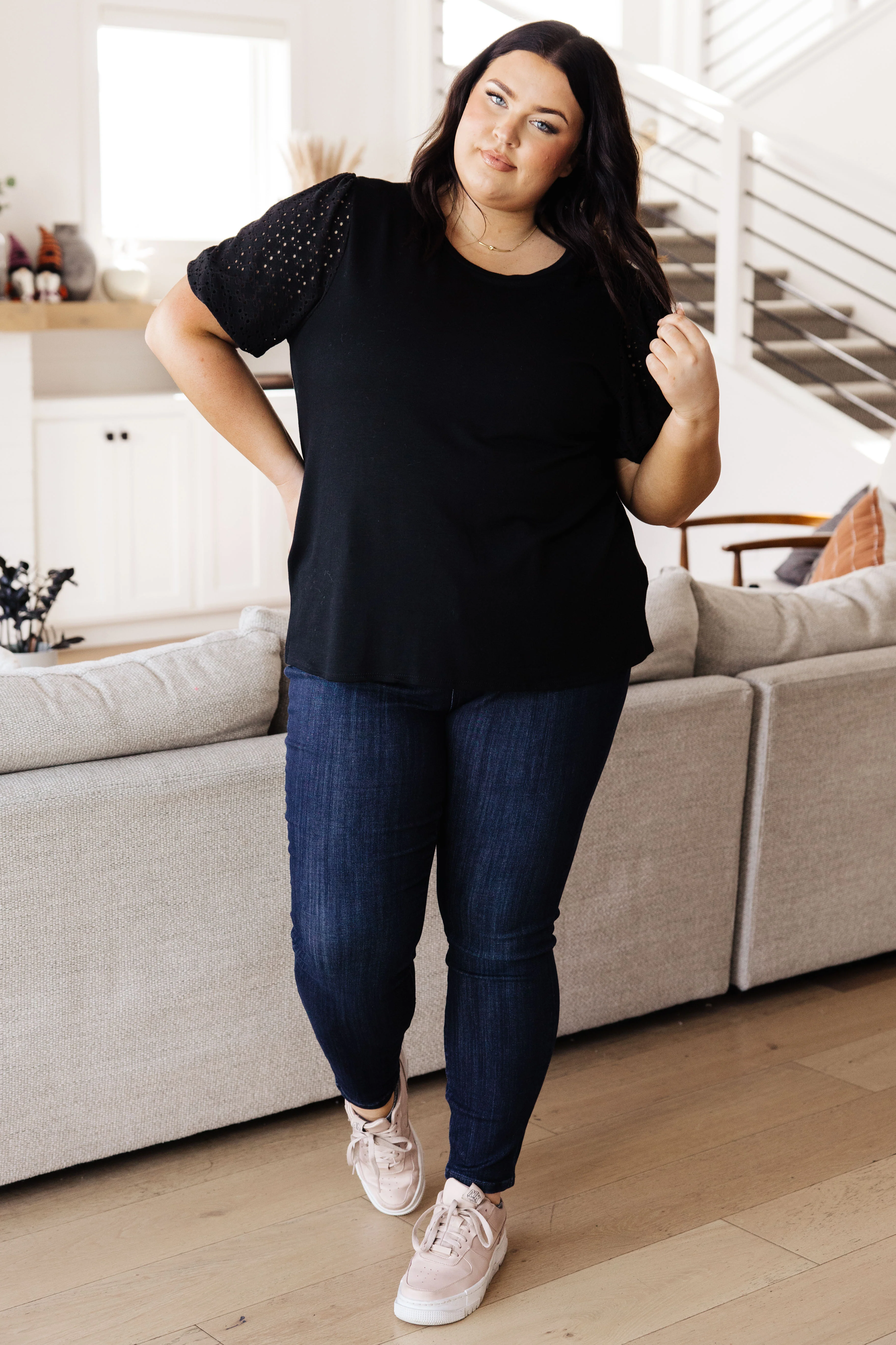 One More Chance Lace Sleeve Top - 10/13/2023 - Image 3