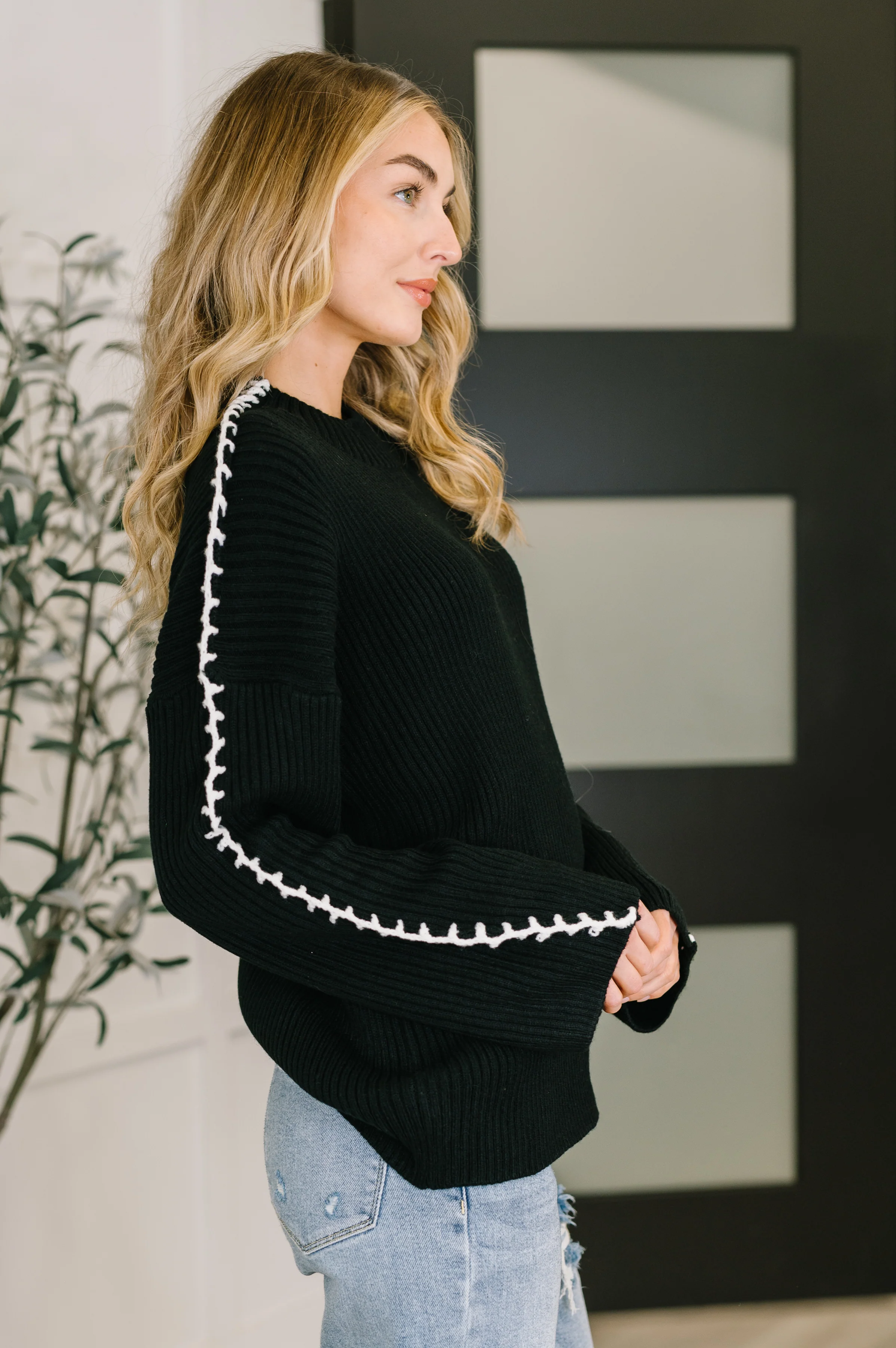 One Stitch at a Time Pullover in Black - 12/1/2025 - Image 4