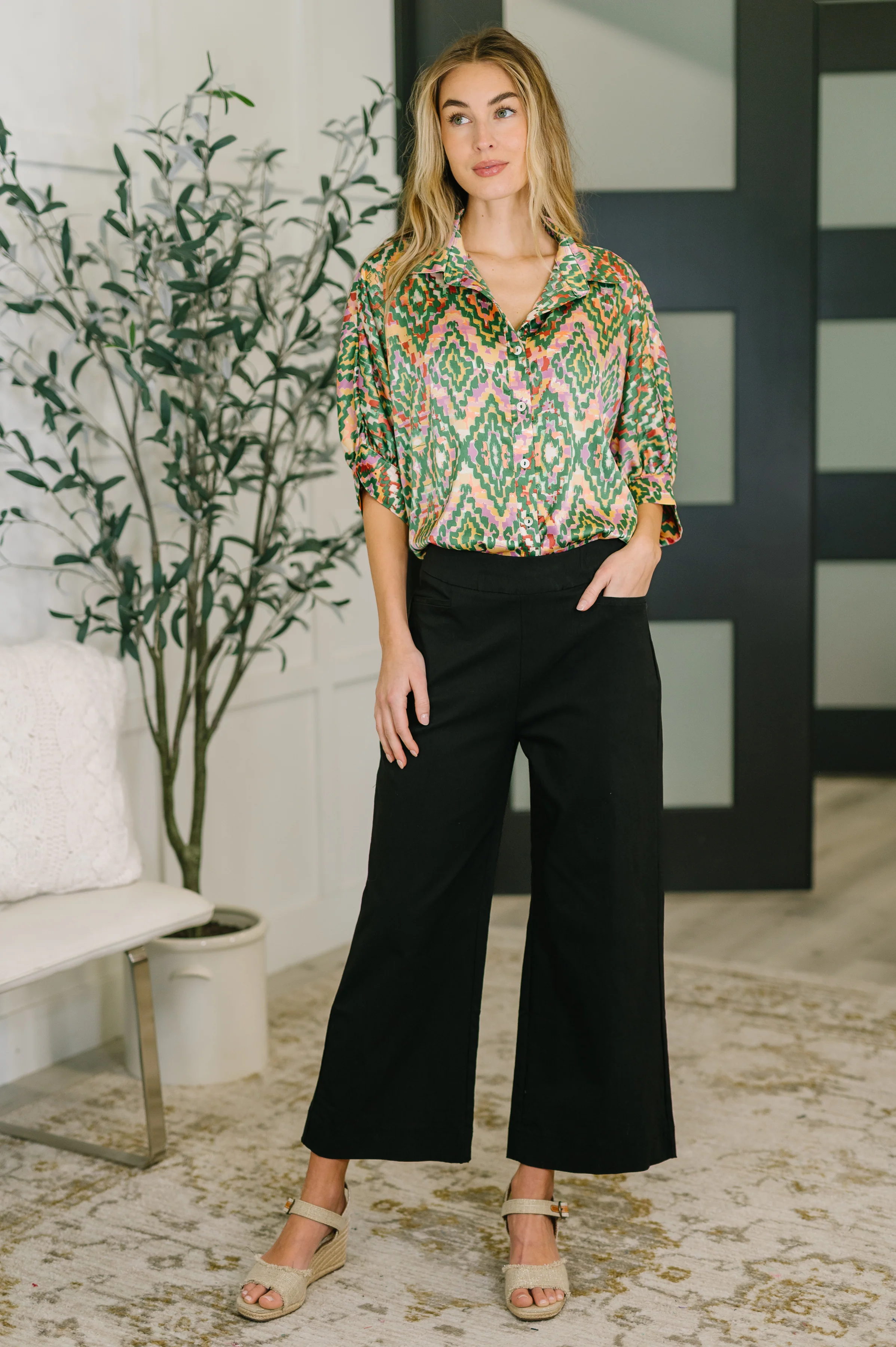 Only Pair High Waisted Wide Leg Bottoms in Black - 2/17/2026 - Image 3