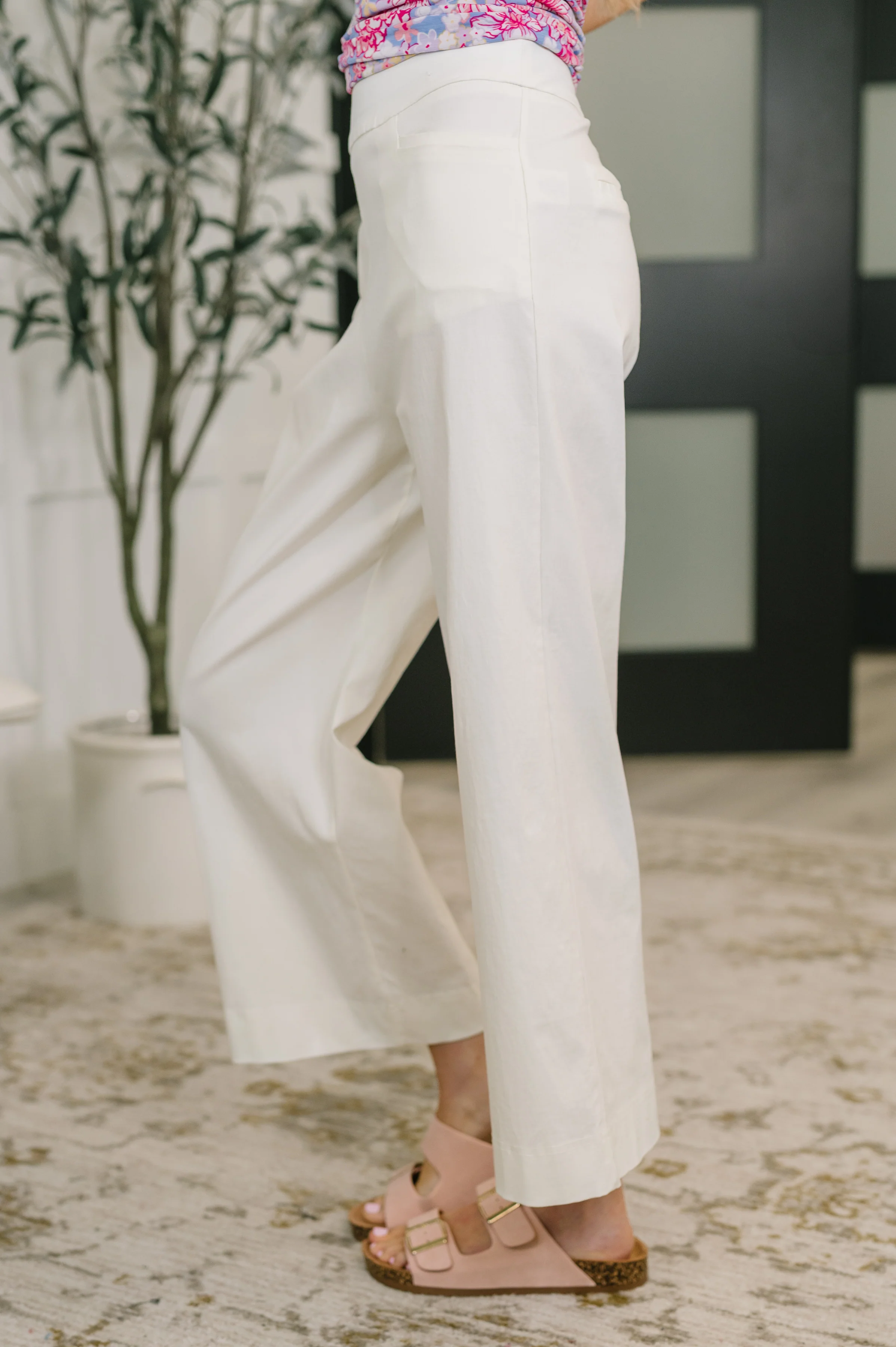Only Pair High Waisted Wide Leg Bottoms in Off White - 4/3/2026 NEW - Image 4