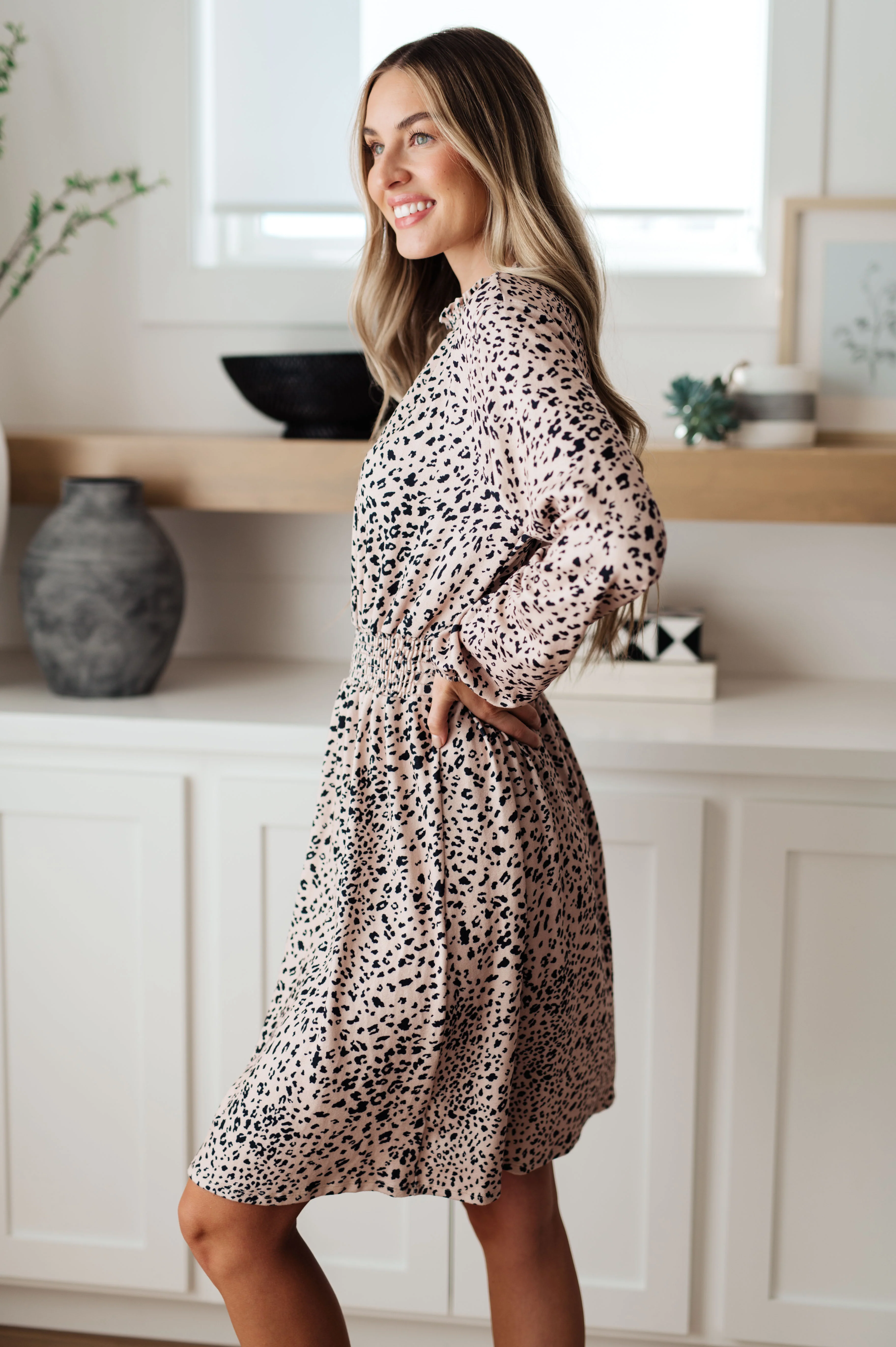 Ophelia Animal Print Shirred Waist Dress - 11/1/2022 - Image 6