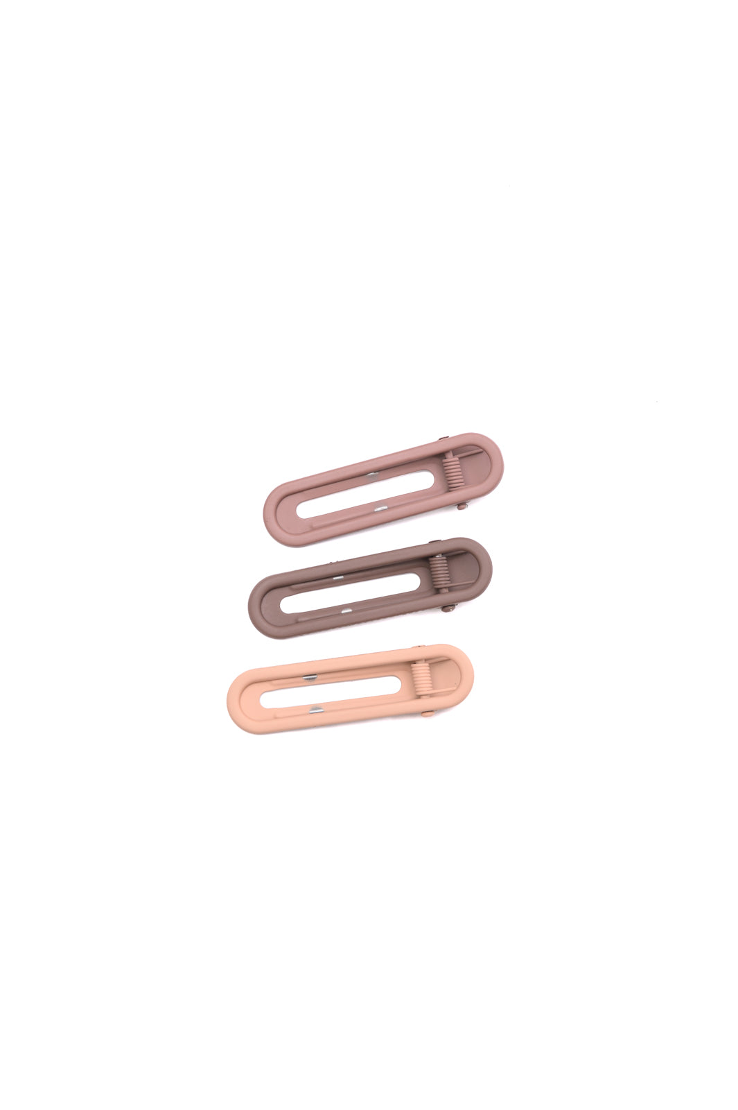 Oval Hair Clips Set of Three In Shades of Brown - 9/18/2023 - Image 6