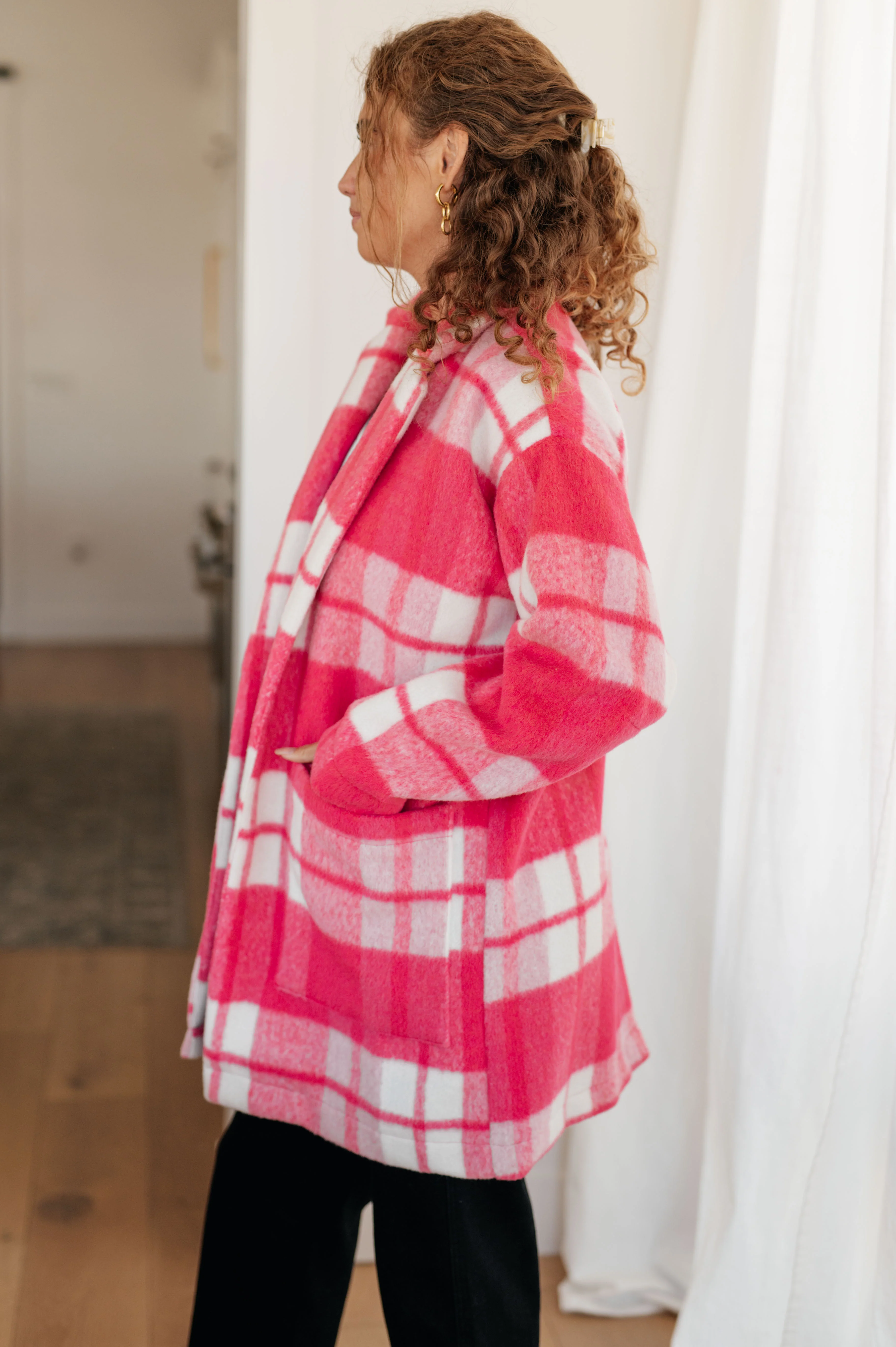 Passion in Plaid Coat in Pink - 10/11/2024 - Image 11