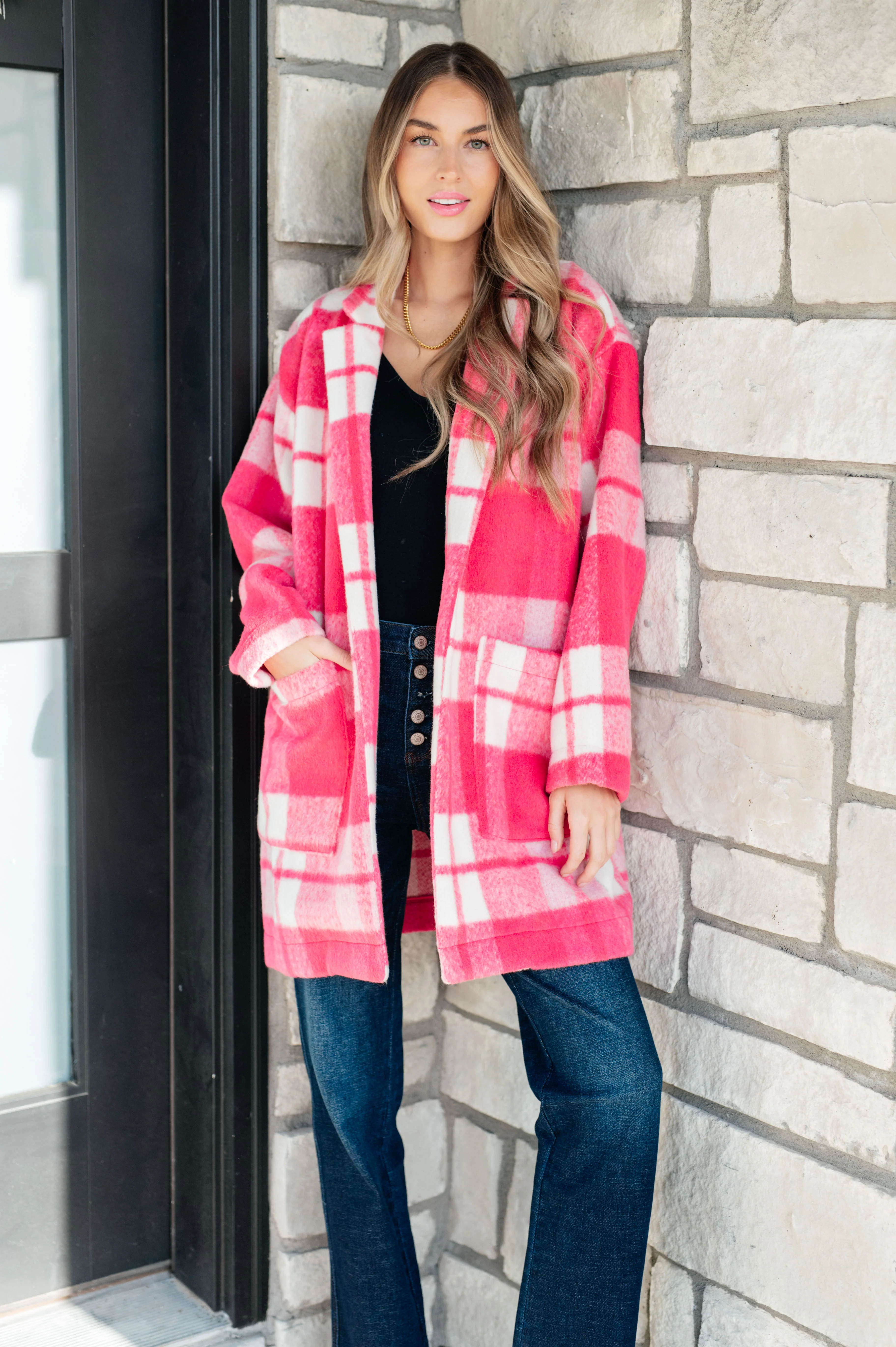 Passion in Plaid Coat in Pink - 10/11/2024 - Image 3