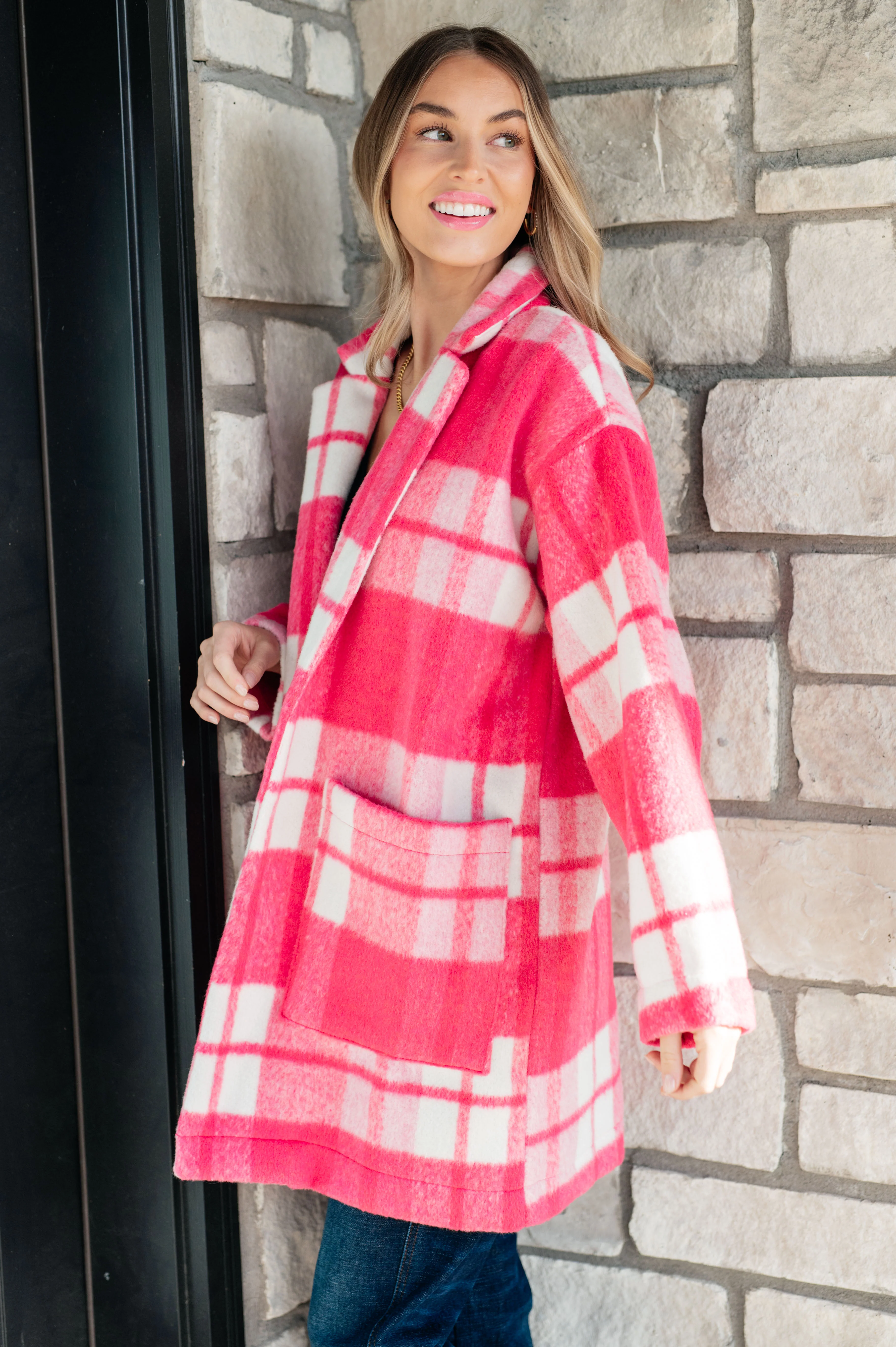Passion in Plaid Coat in Pink - 10/11/2024 - Image 5