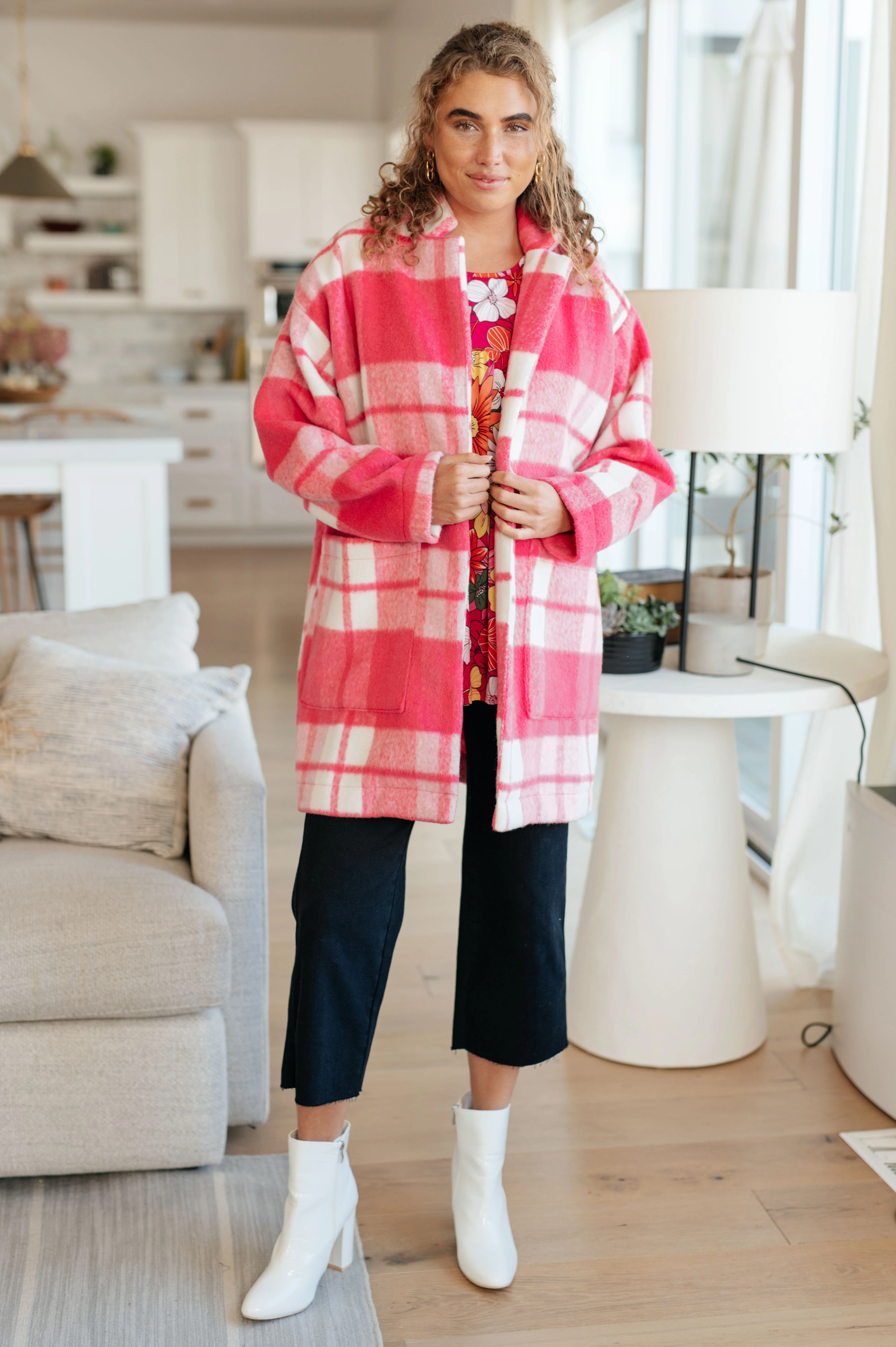 Passion in Plaid Coat in Pink - 10/11/2024 - Image 8