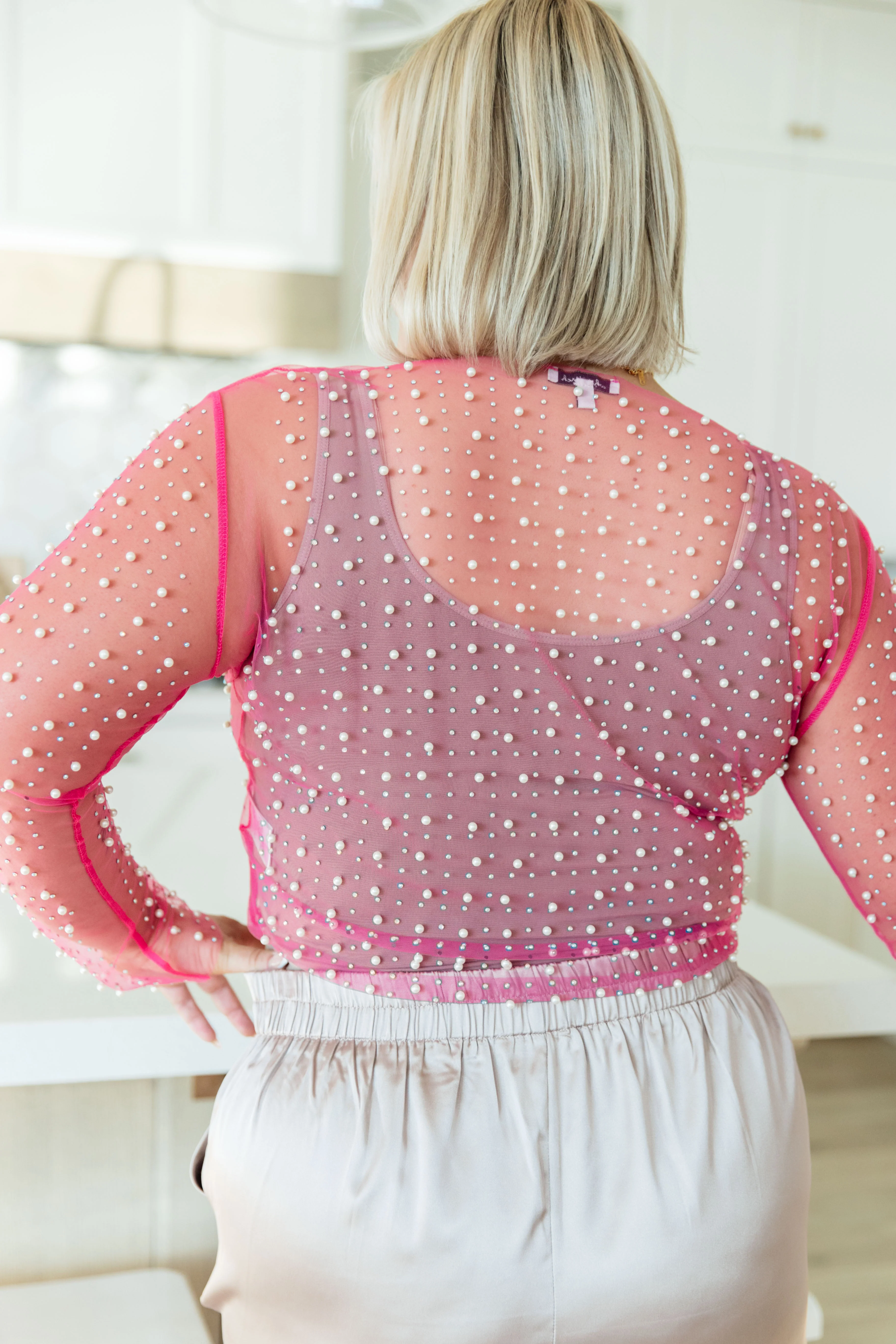 Pearl Diver Layering Top in Pink - 10/24/2023 - Image 8