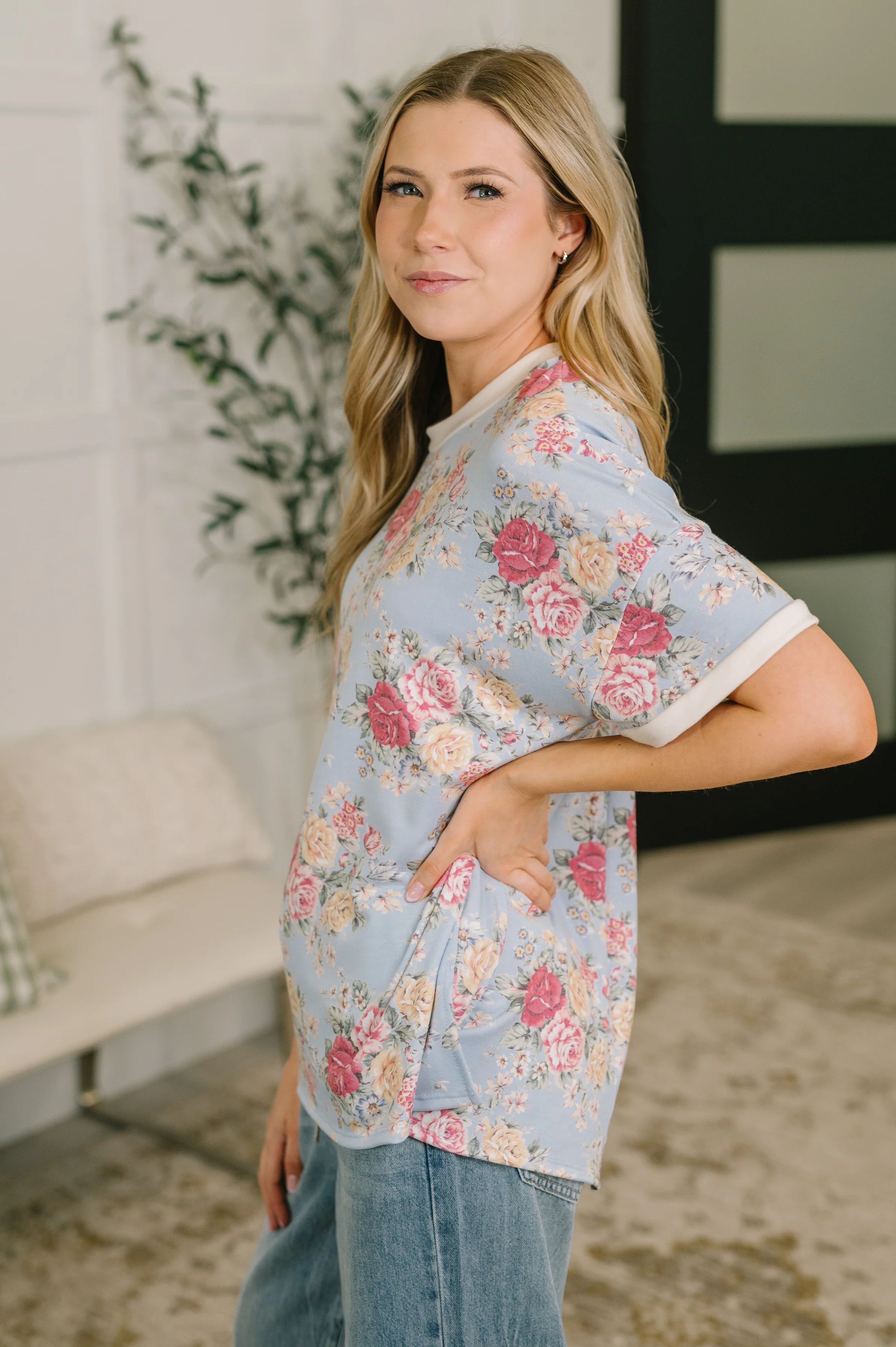 Perfect Season Floral Print Relaxed Tee - 6/2/2026 NEW - Image 4