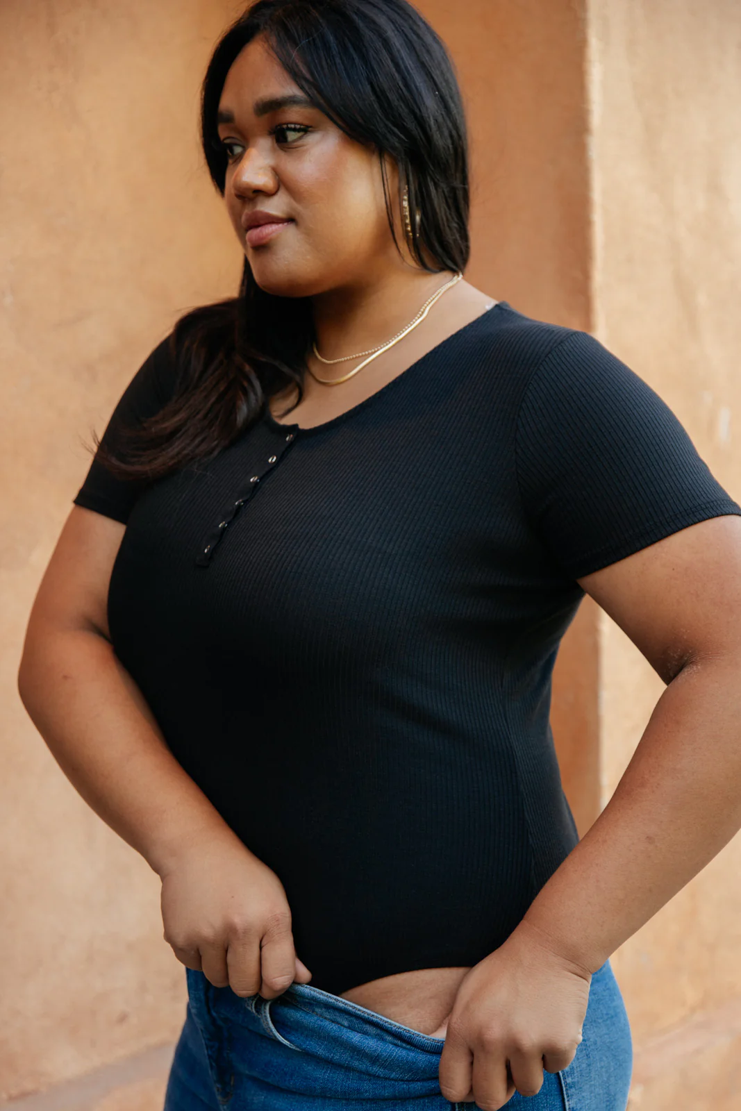 Perfect Tuck Bodysuit in Black - 8/24/2021 - Image 15