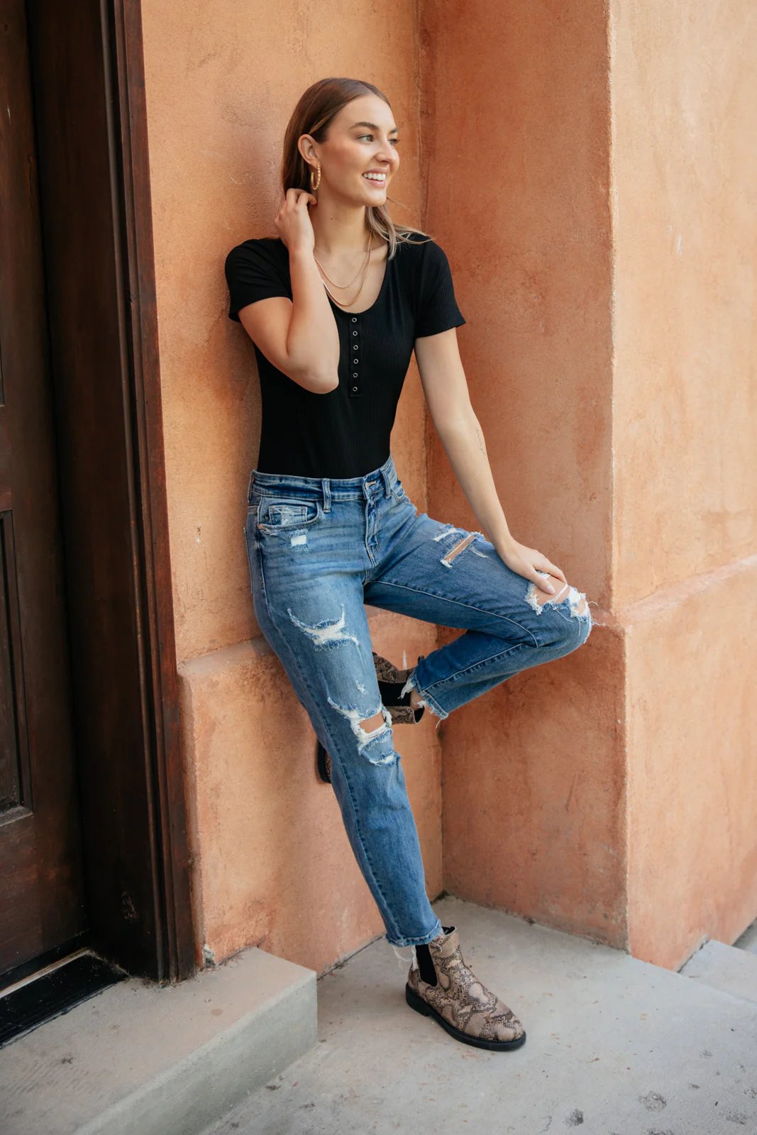 Perfect Tuck Bodysuit in Black - 8/24/2021 - Image 3