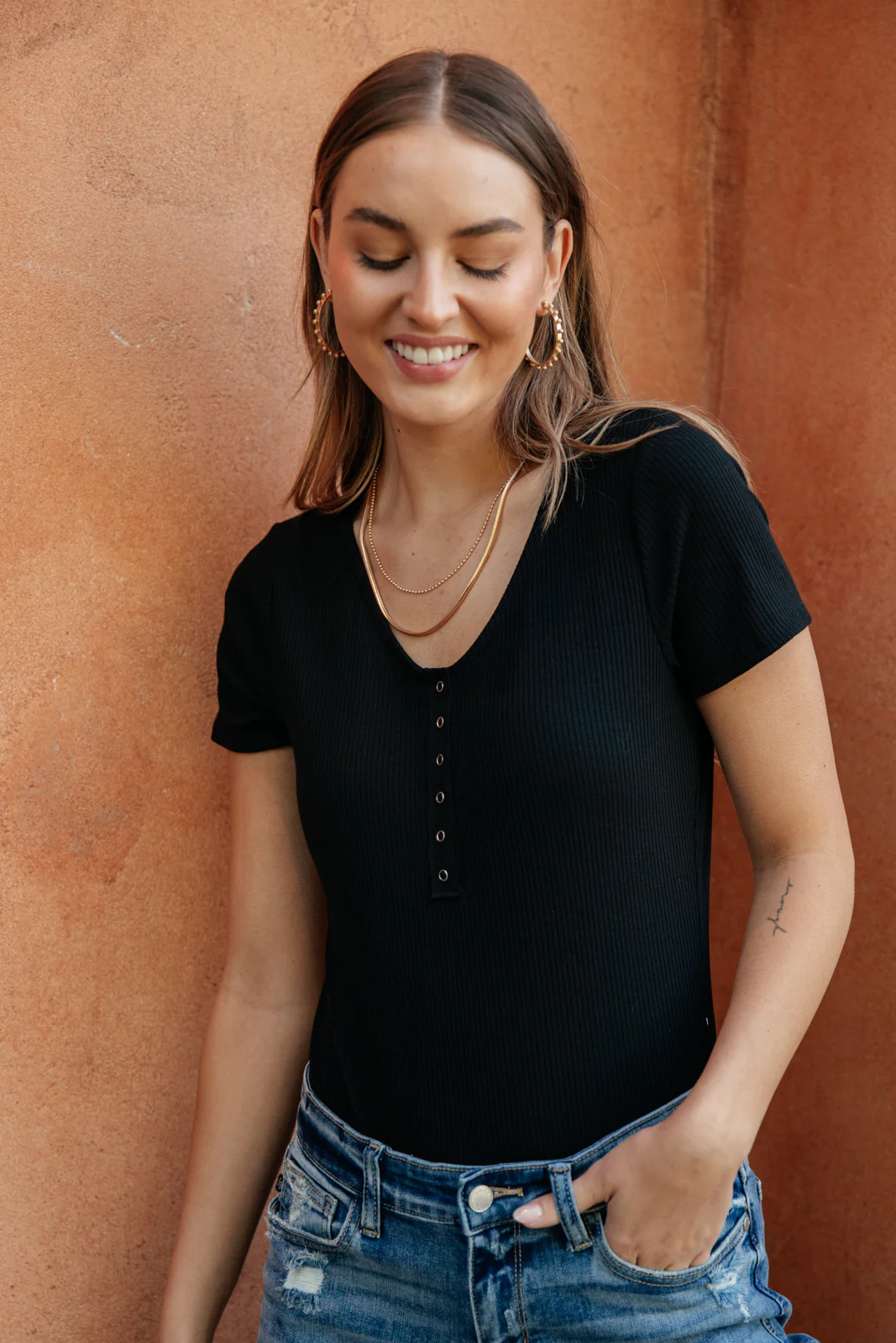 Perfect Tuck Bodysuit in Black - 8/24/2021 - Image 4