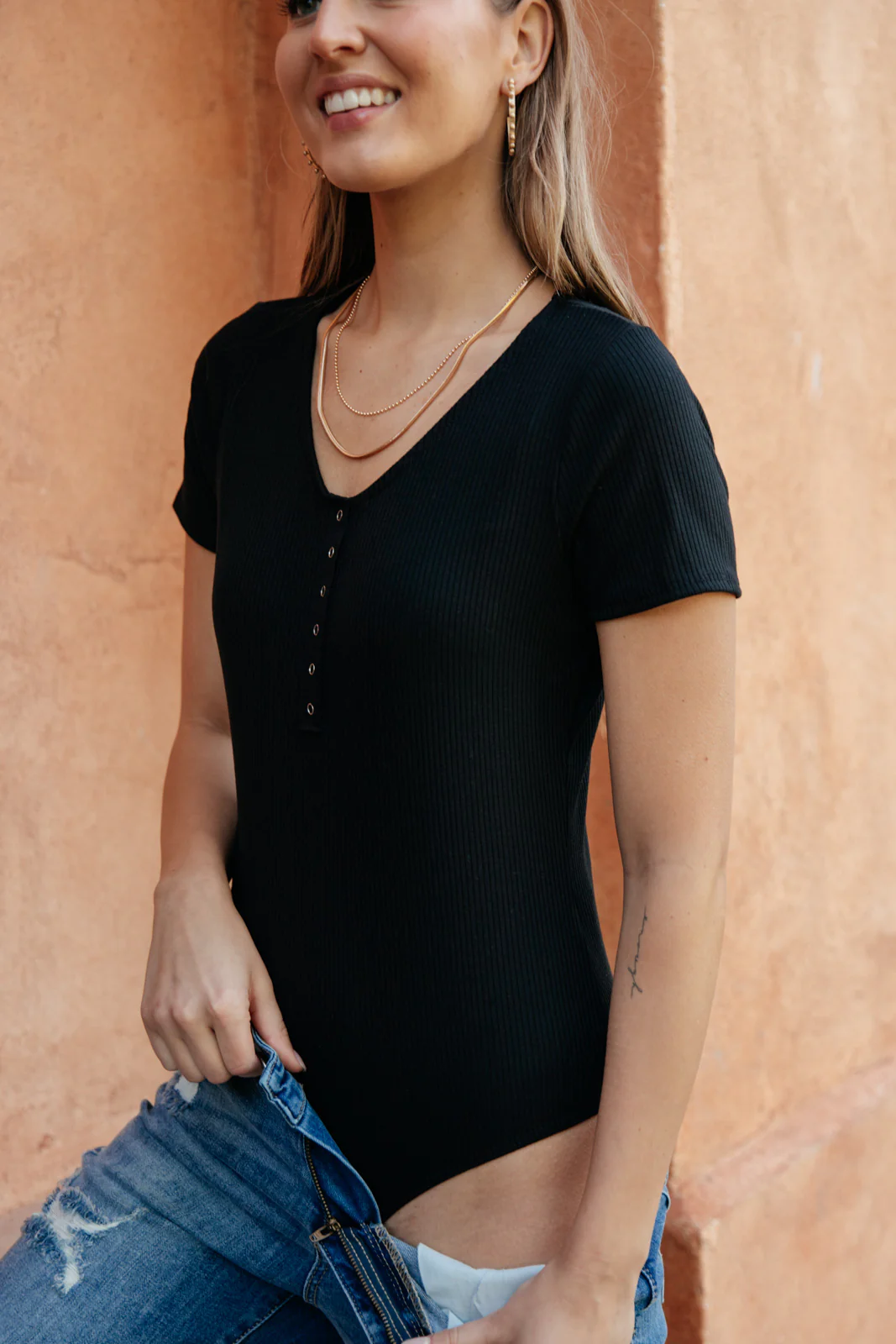 Perfect Tuck Bodysuit in Black - 8/24/2021 - Image 5