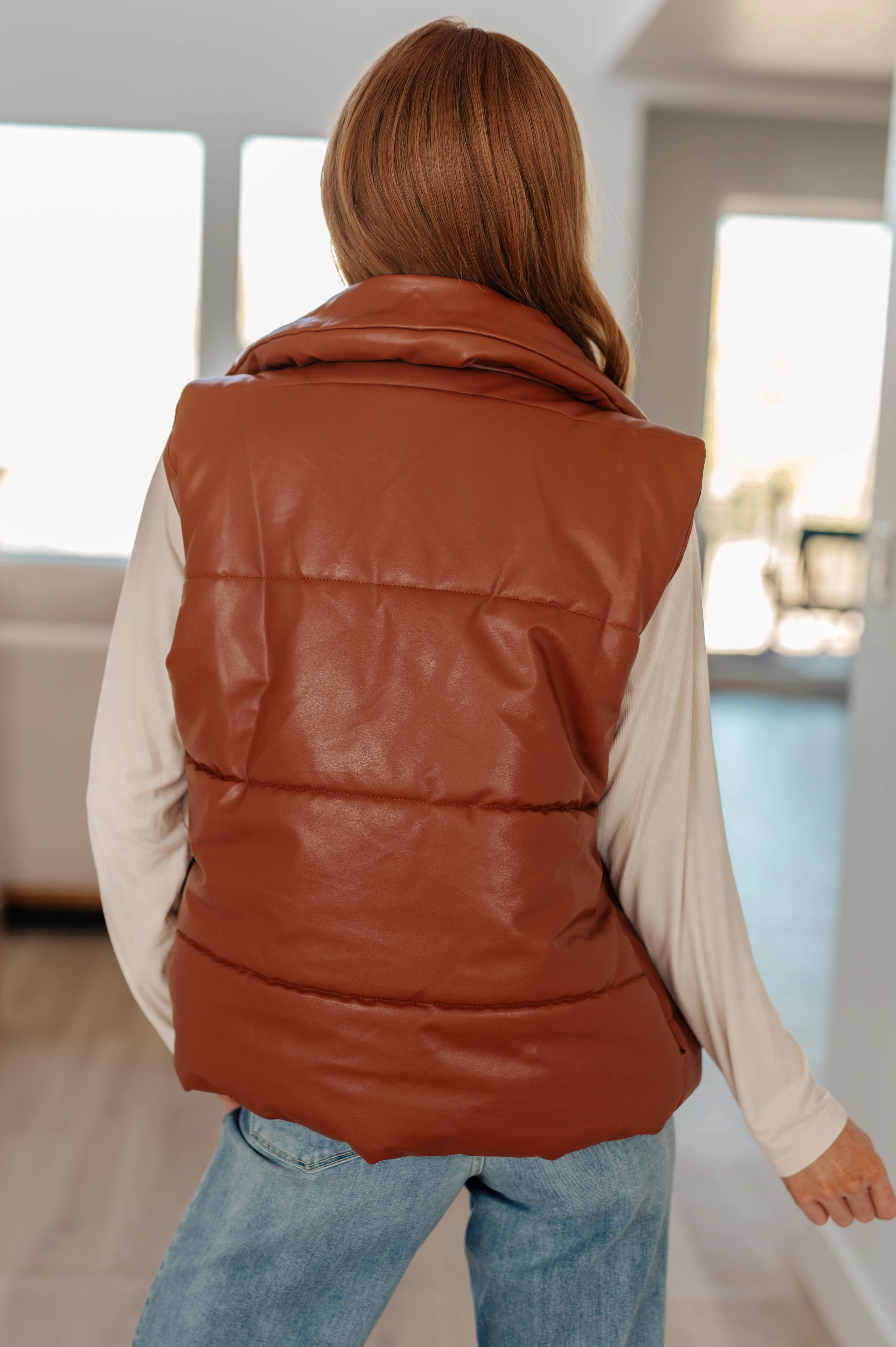 Persistence Pays Off Faux Leather Puffer Vest - 11/28/2023 - Image 13