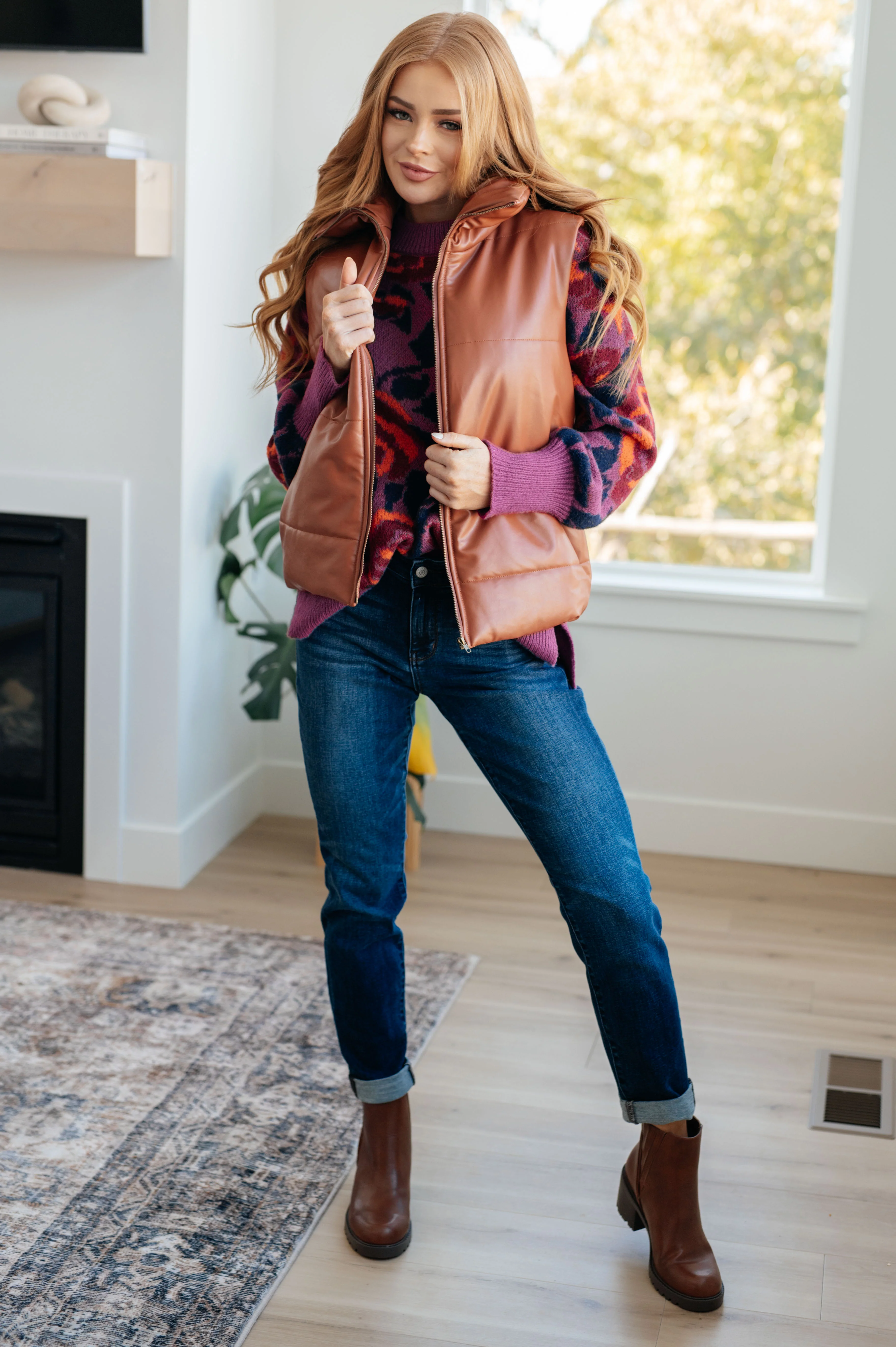 Persistence Pays Off Faux Leather Puffer Vest - 11/28/2023 - Image 3