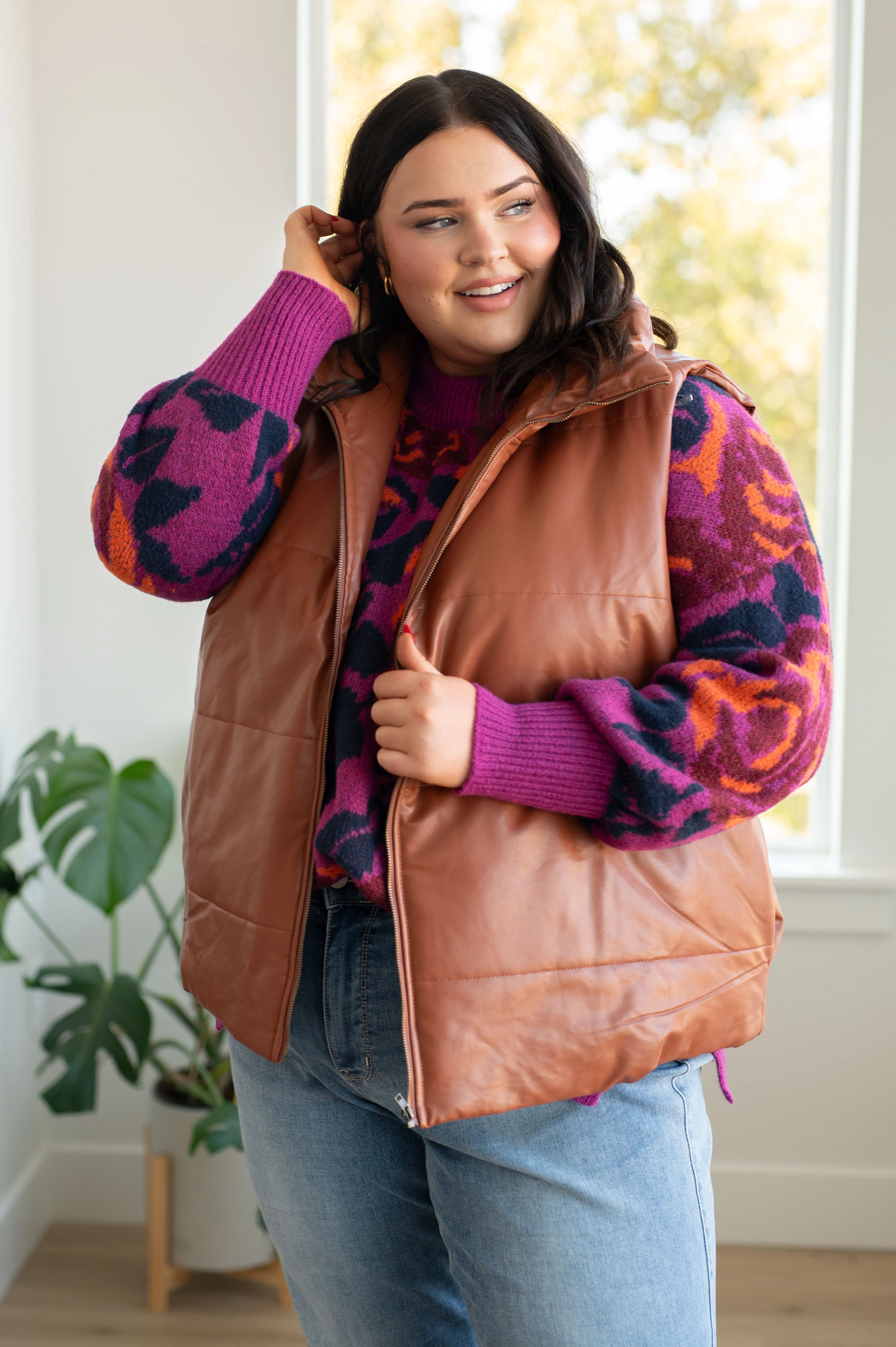 Persistence Pays Off Faux Leather Puffer Vest - 11/28/2023 - Image 9