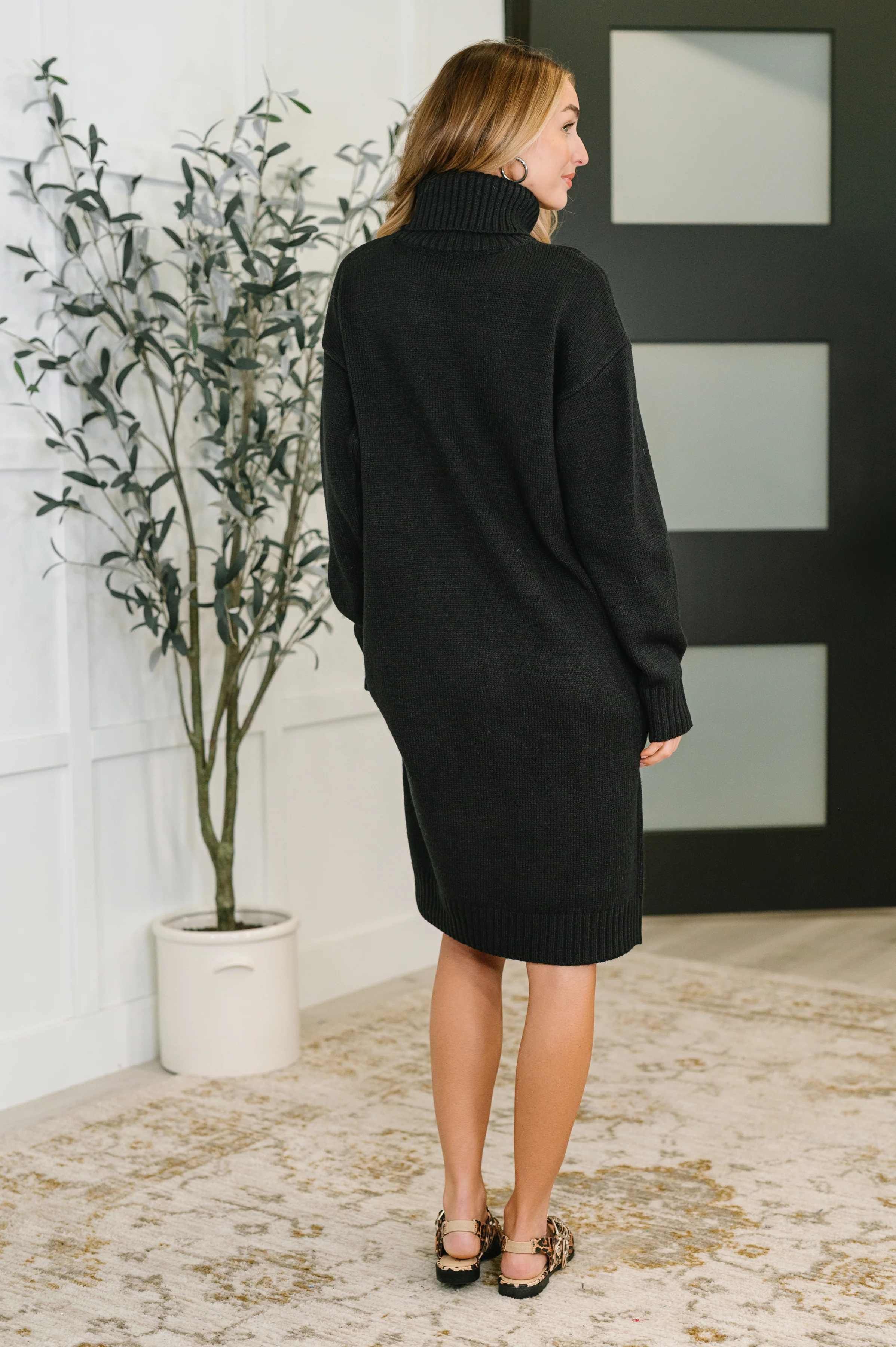 Personal Assistant Turtleneck Dress in Black - 11/5/2025 - Image 5
