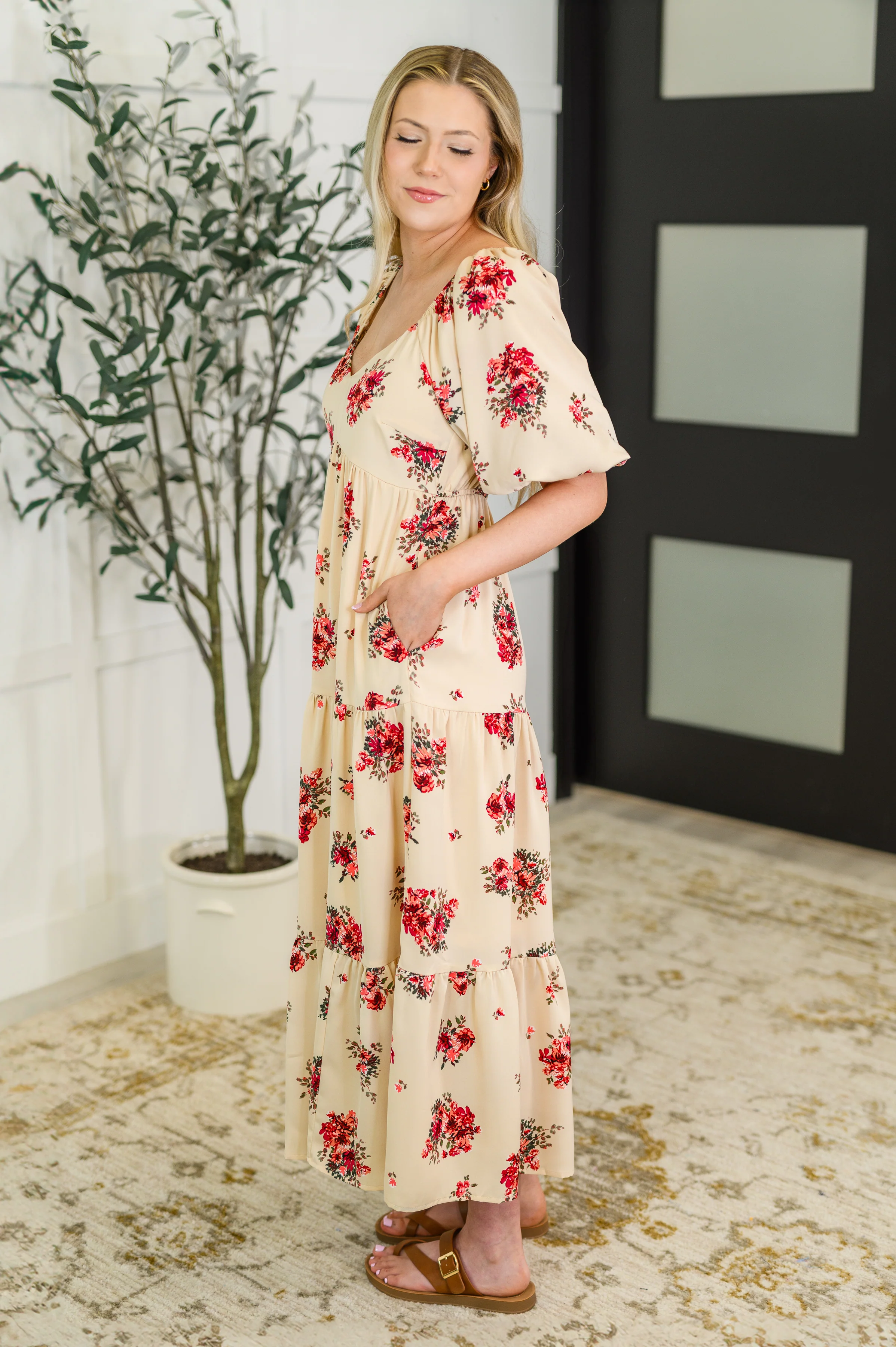 Petals & Postcards Balloon Sleeve Dress - 3/23/2026 - Image 3