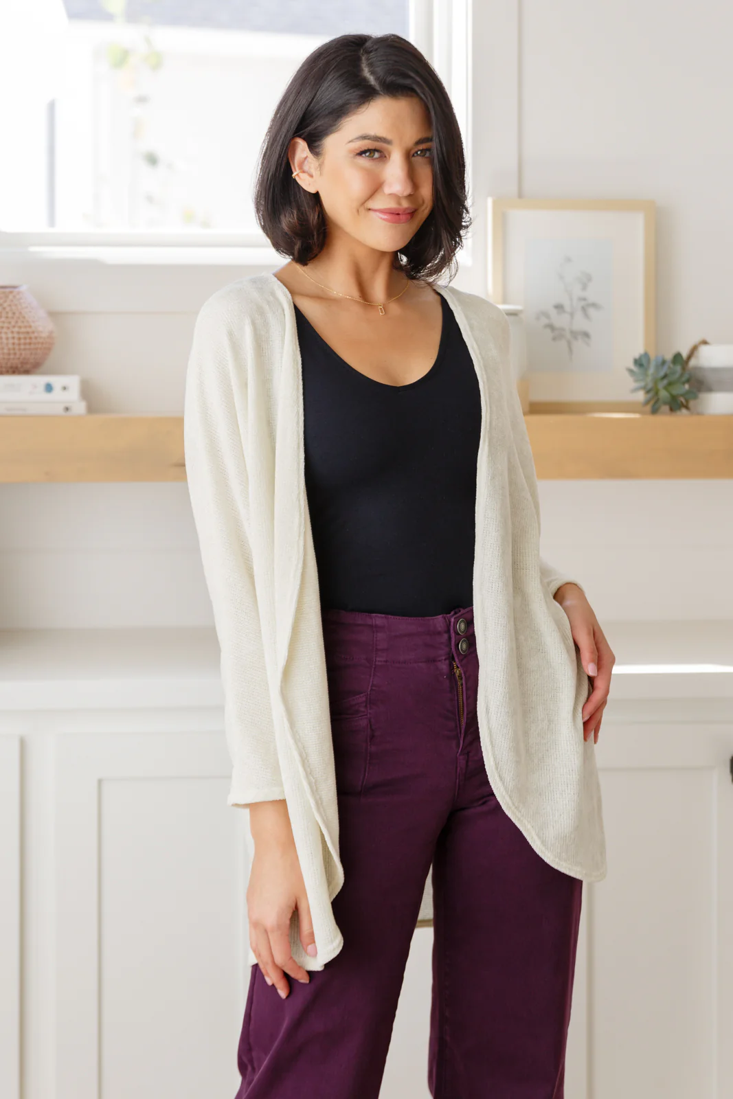 Petunia High Rise Wide Leg Jeans in Plum - 10/5/2023 - Image 9