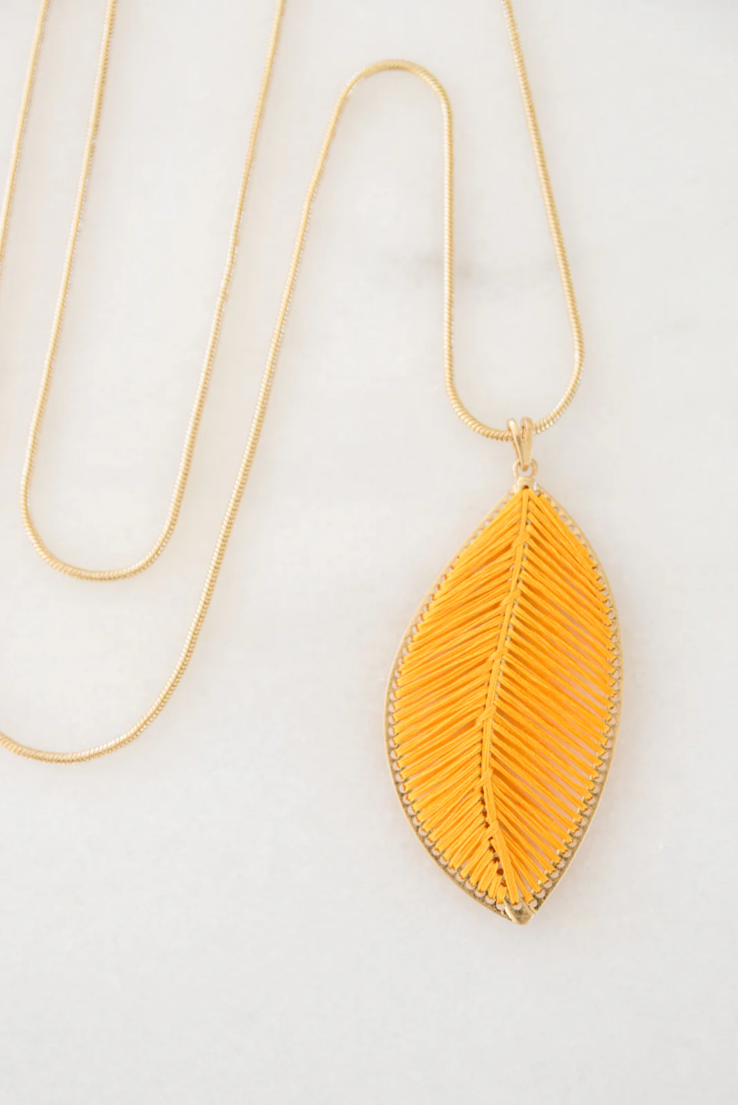Phoebe Thread Leaf Pendant - 9/20/2022