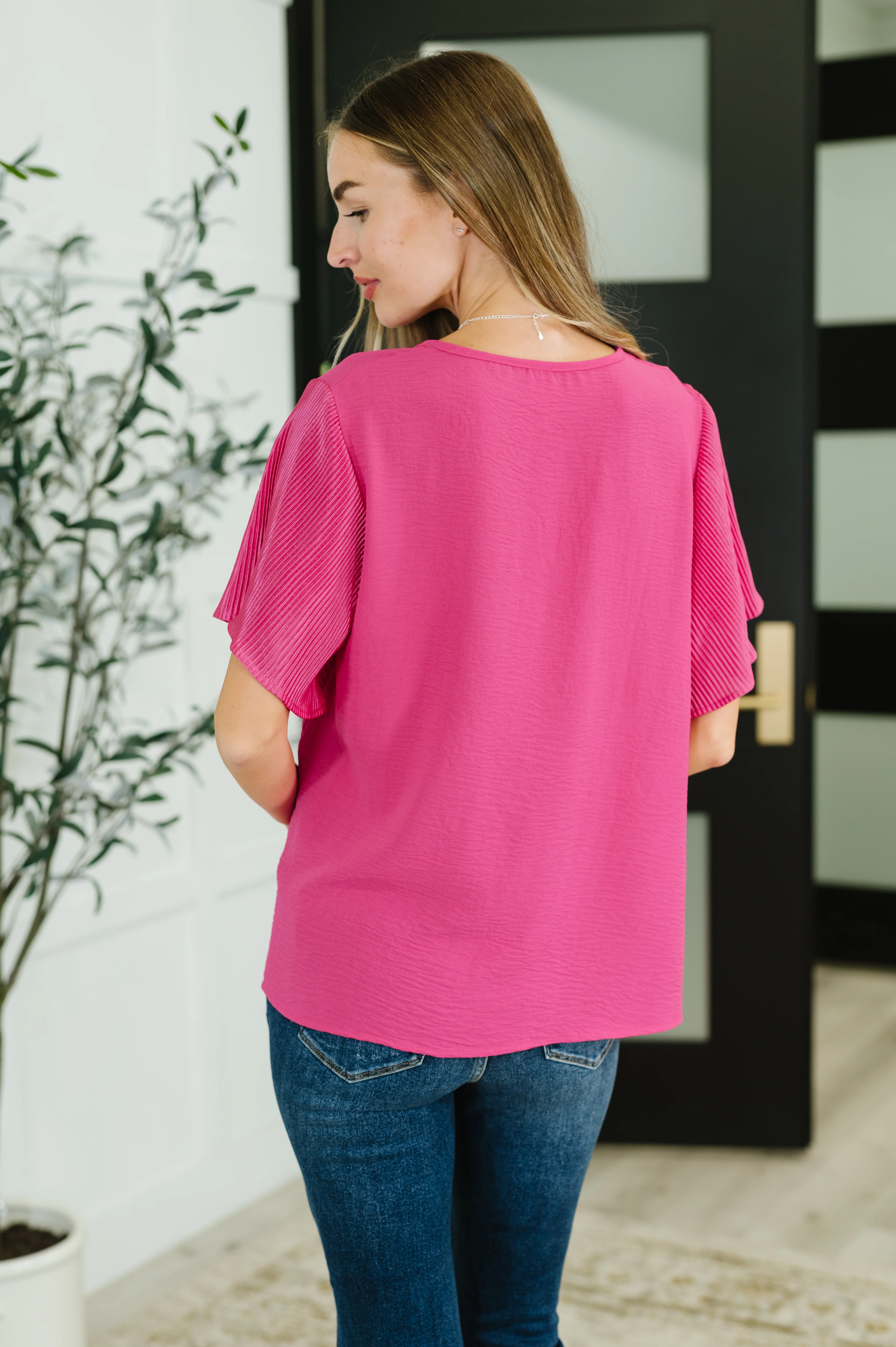 Pink and Perfect Ruffle Sleeve Top - 4/30/2026 - Image 5