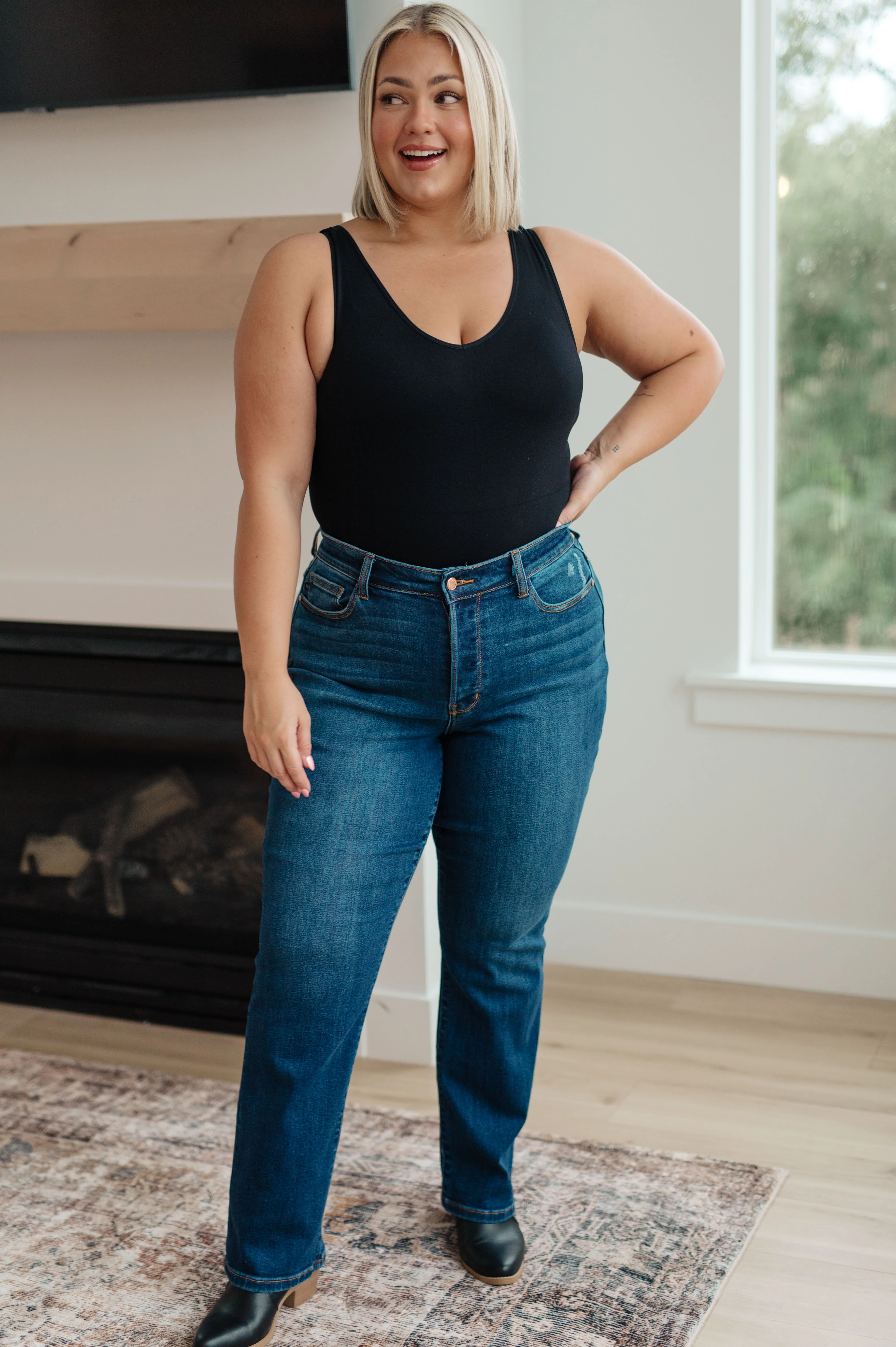 Pippa High Rise Button Fly Dad Jeans - 10/11/2023 - Image 3