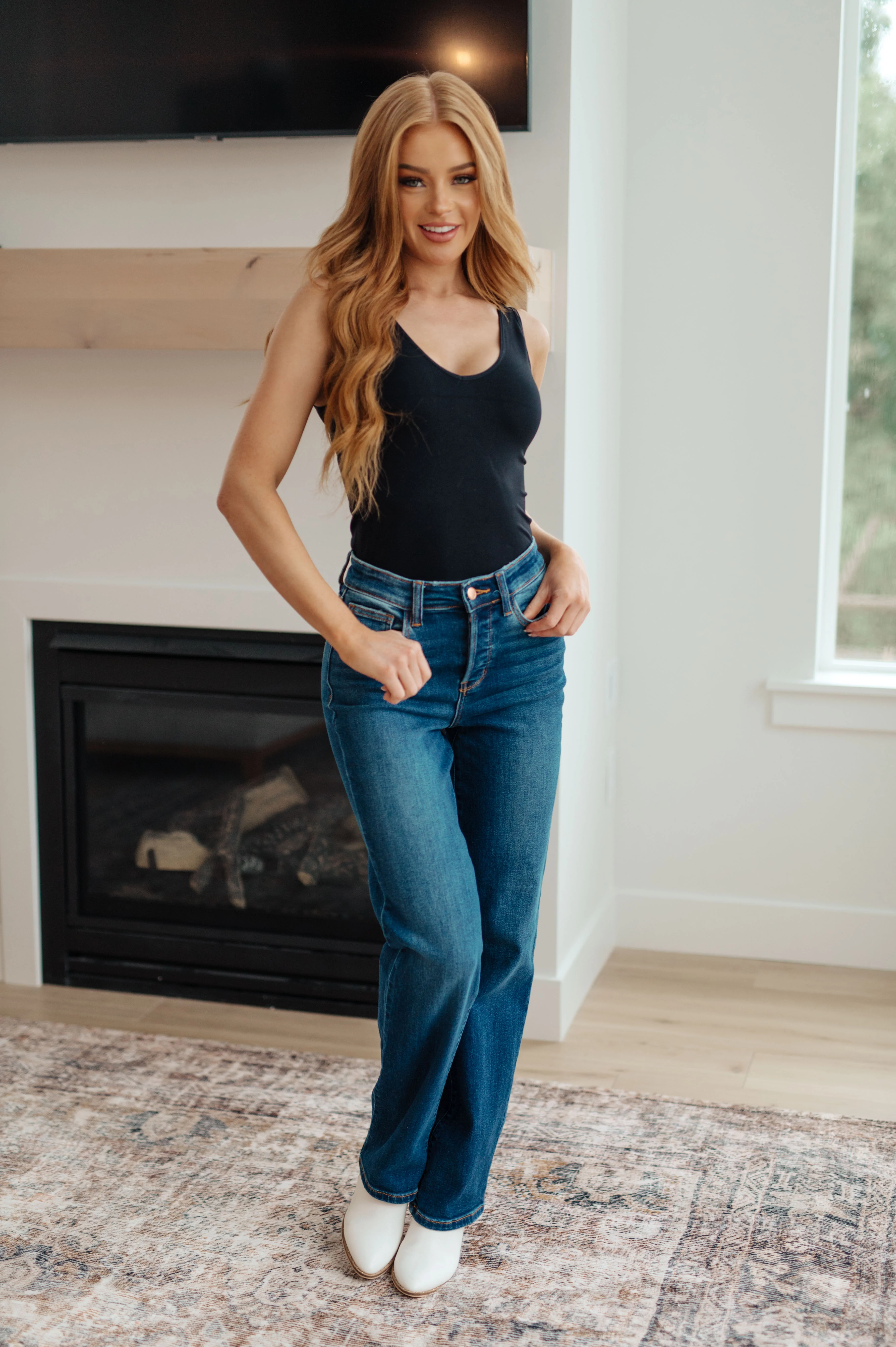 Pippa High Rise Button Fly Dad Jeans - 10/11/2023 - Image 4