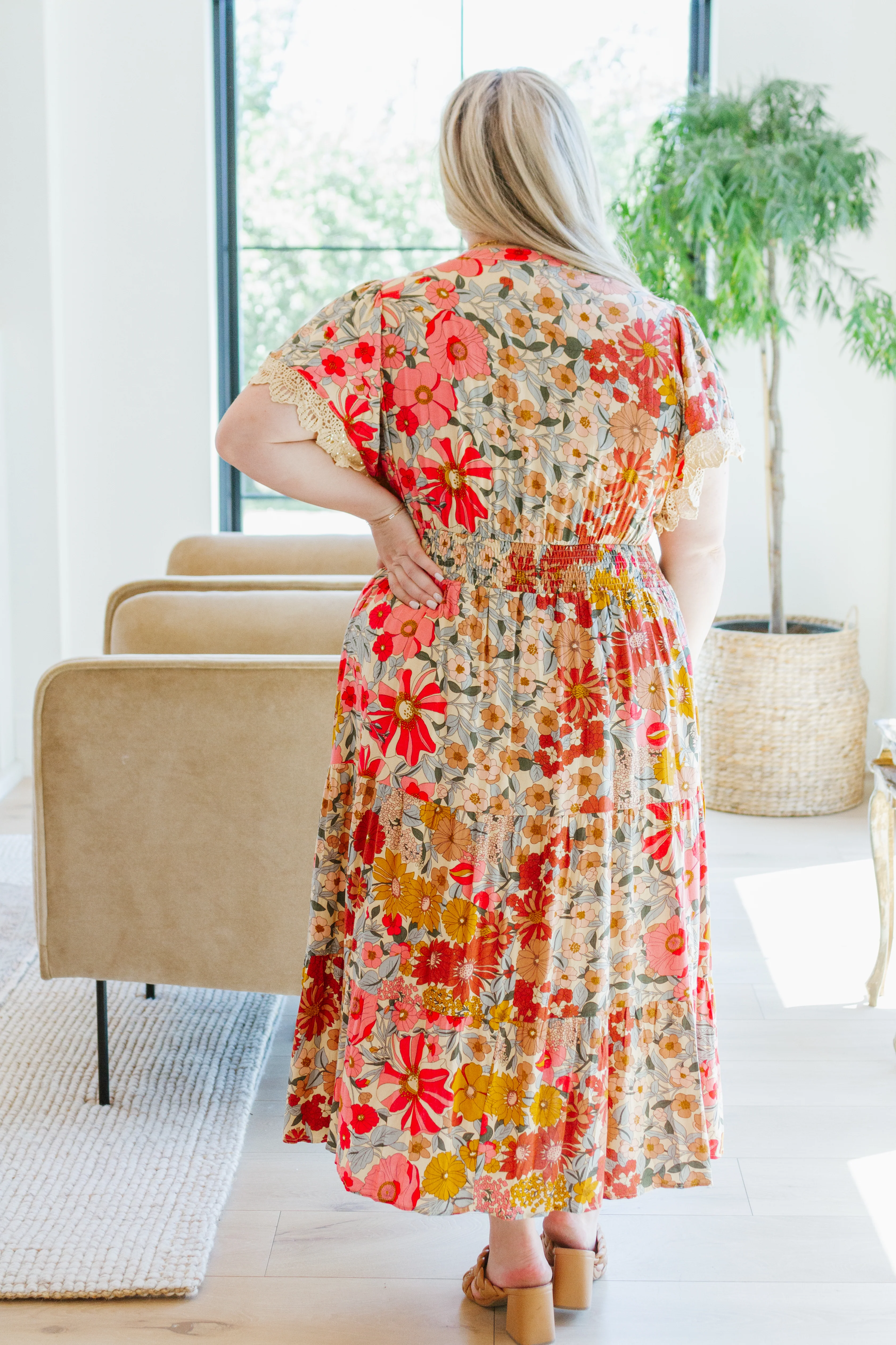 Please Don't Go Floral Midi Dress - 8/11/2023 - Image 8