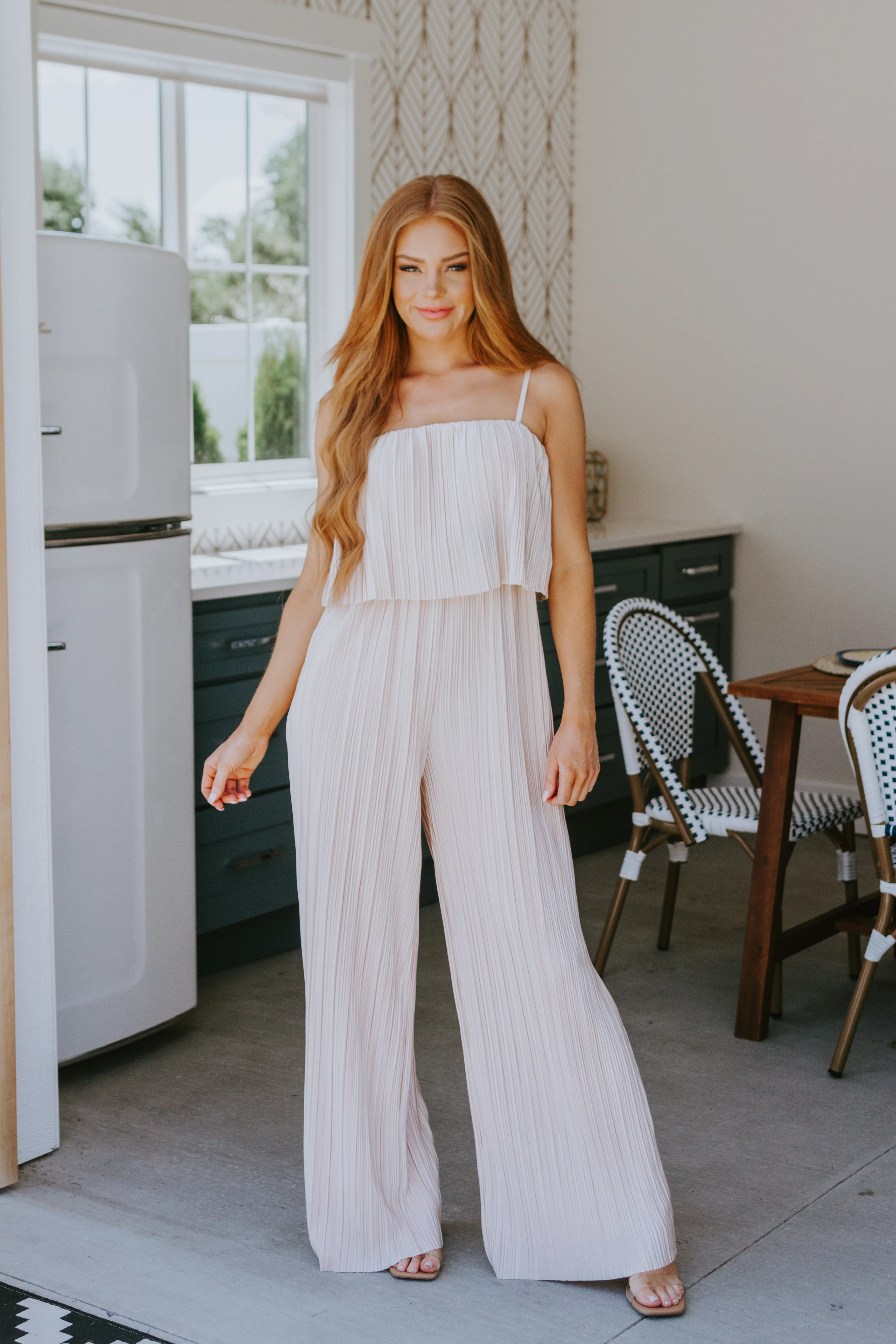 Pleased to Hear It Plisse Jumpsuit - 8/4/2023 - Image 3