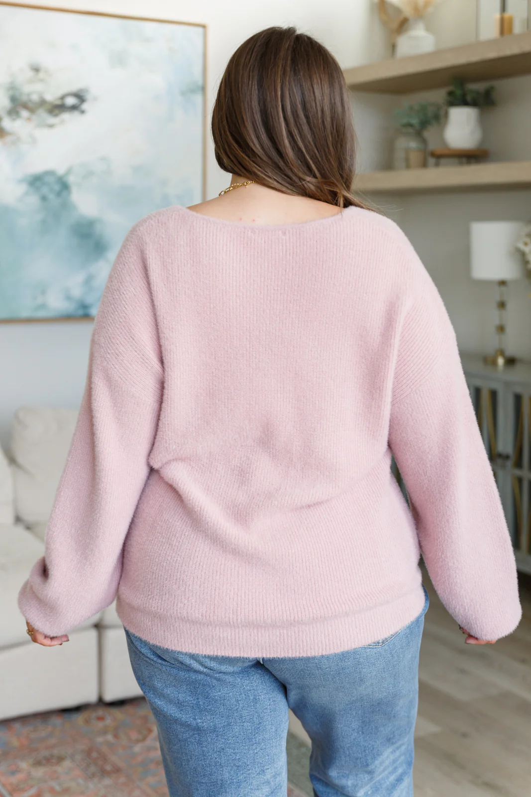 Plush Feelings V-Neck Sweater - 12/7/2023 - Image 10