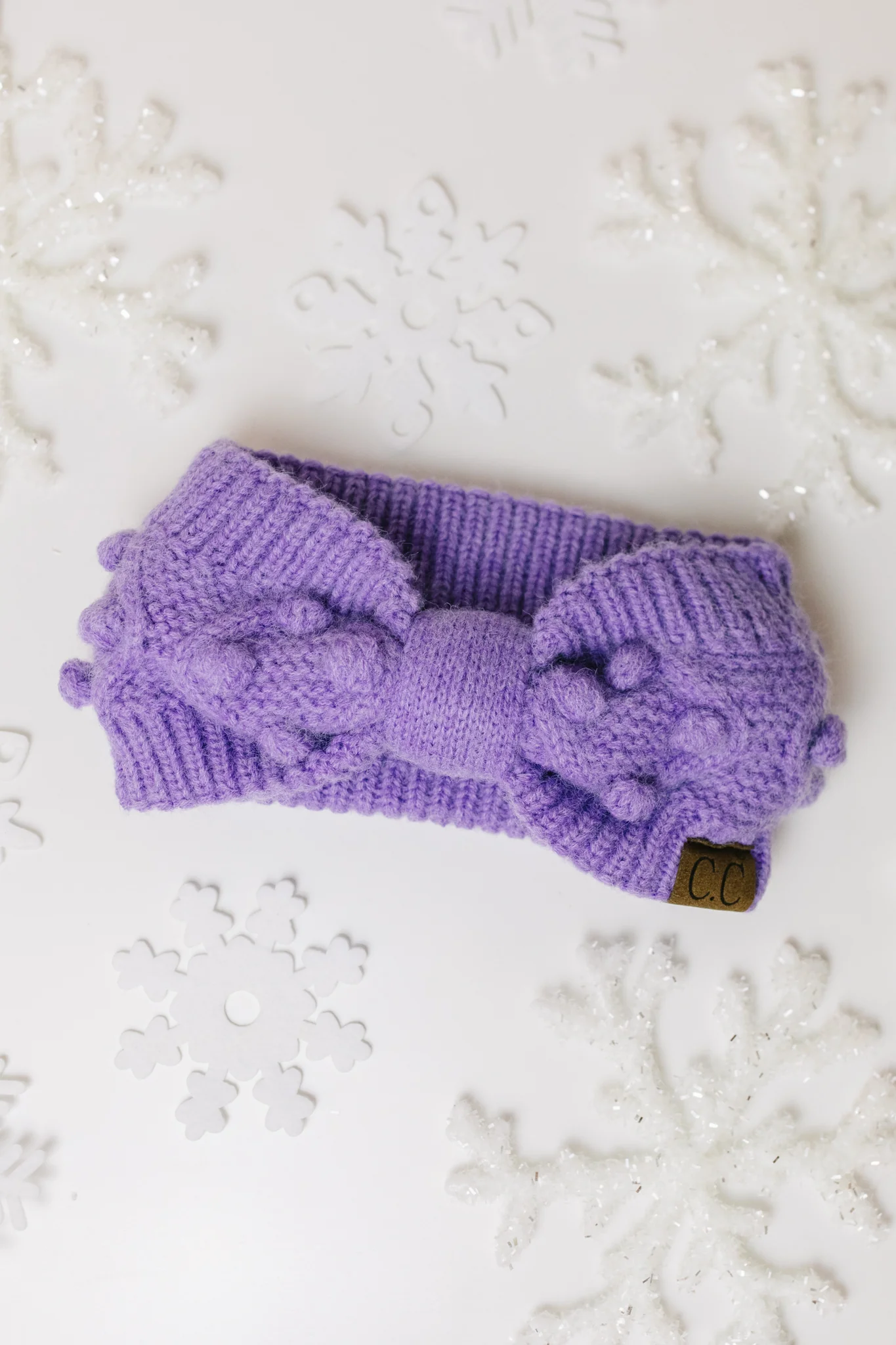 Pom Knit Head Wrap In Periwinkle - 11/18/2021 - Image 2