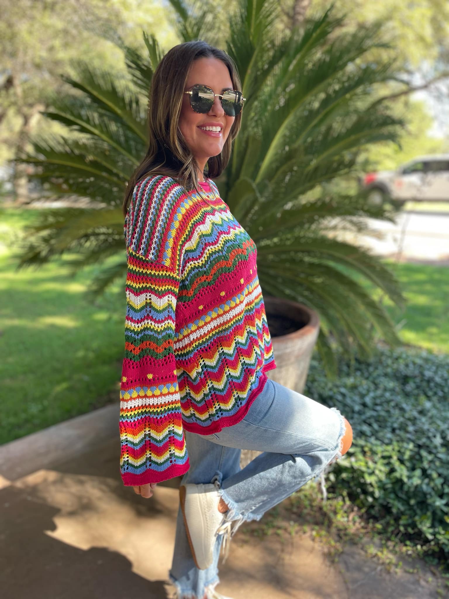 Abilene Crochet Sweater - RTS - Image 4