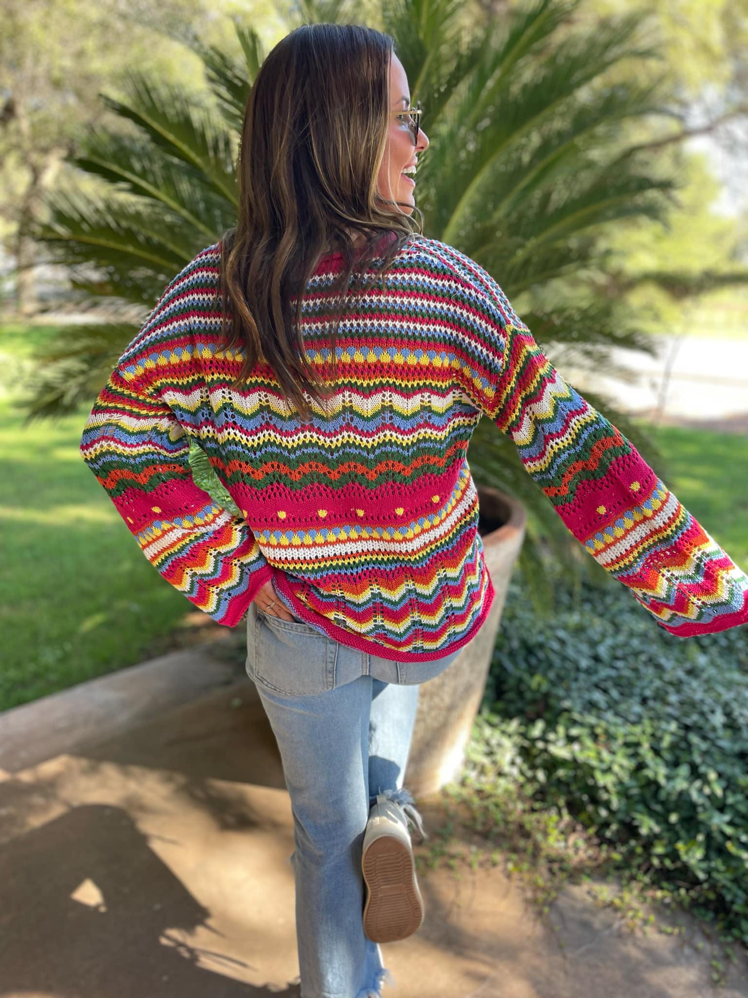 Abilene Crochet Sweater - RTS - Image 5