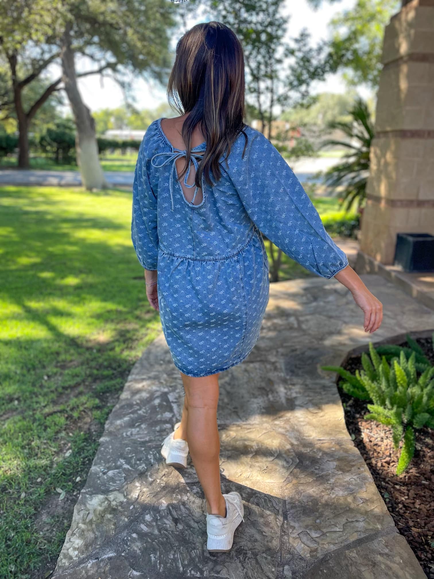 PREORDER: Alexa Denim Dress - Image 4