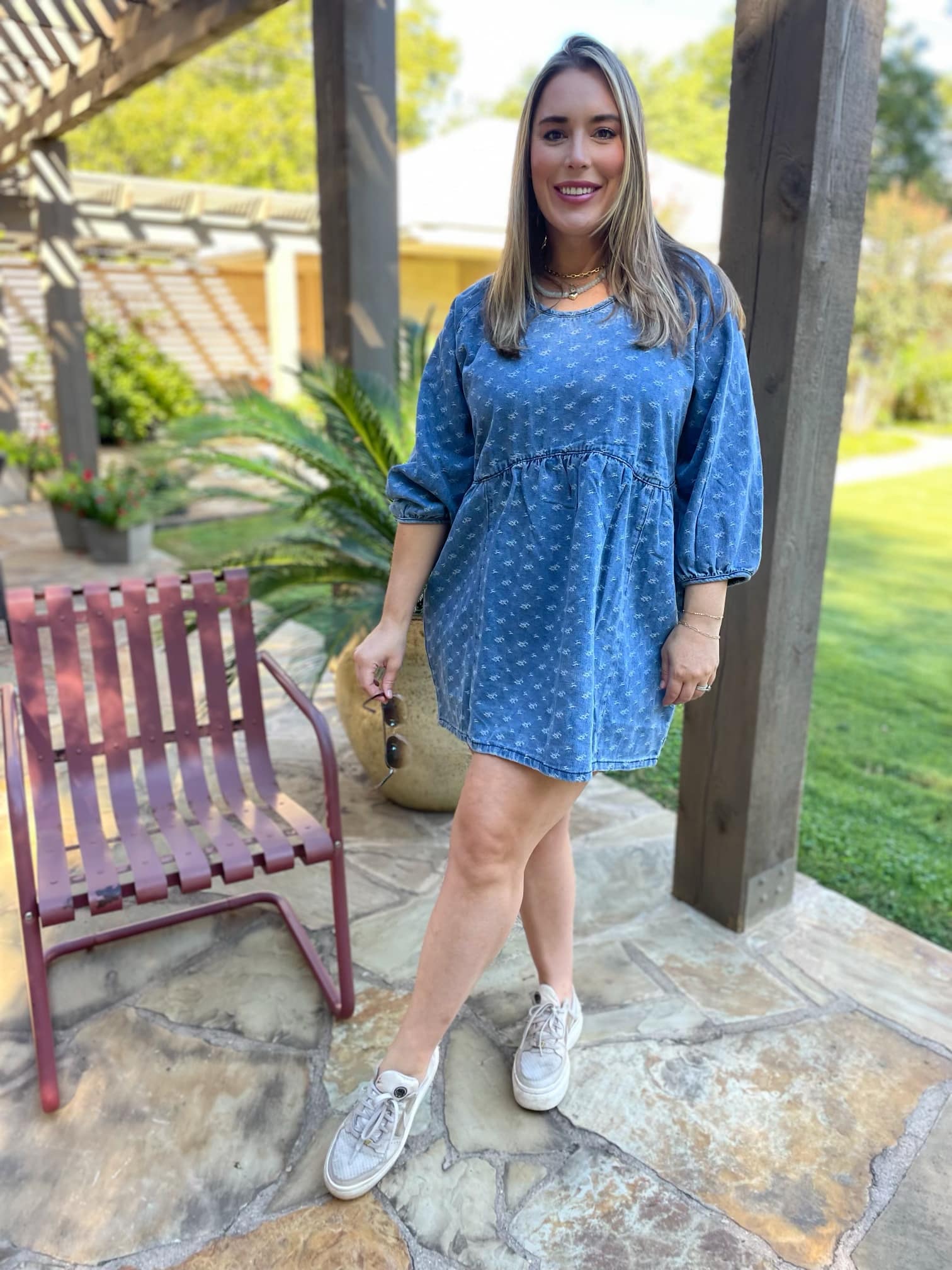 PREORDER: Alexa Denim Dress - Image 5
