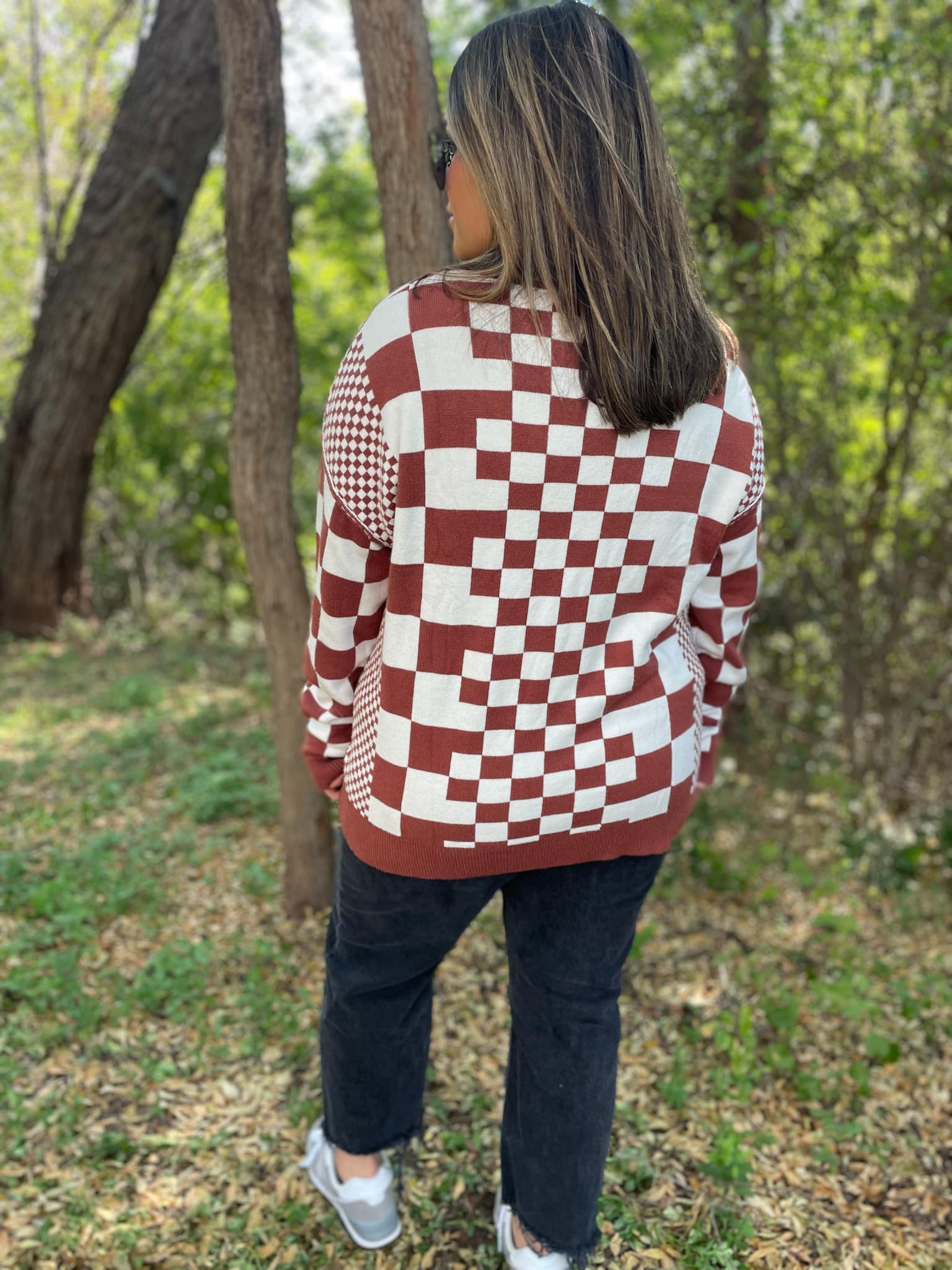 All Checkered Out Sweater in Four Colors - RTS - Image 10