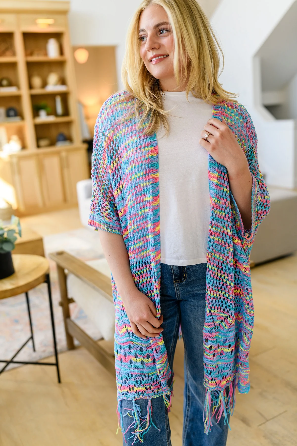 Amanda Crochet Cardigan in Six Colors - RTS - Image 3