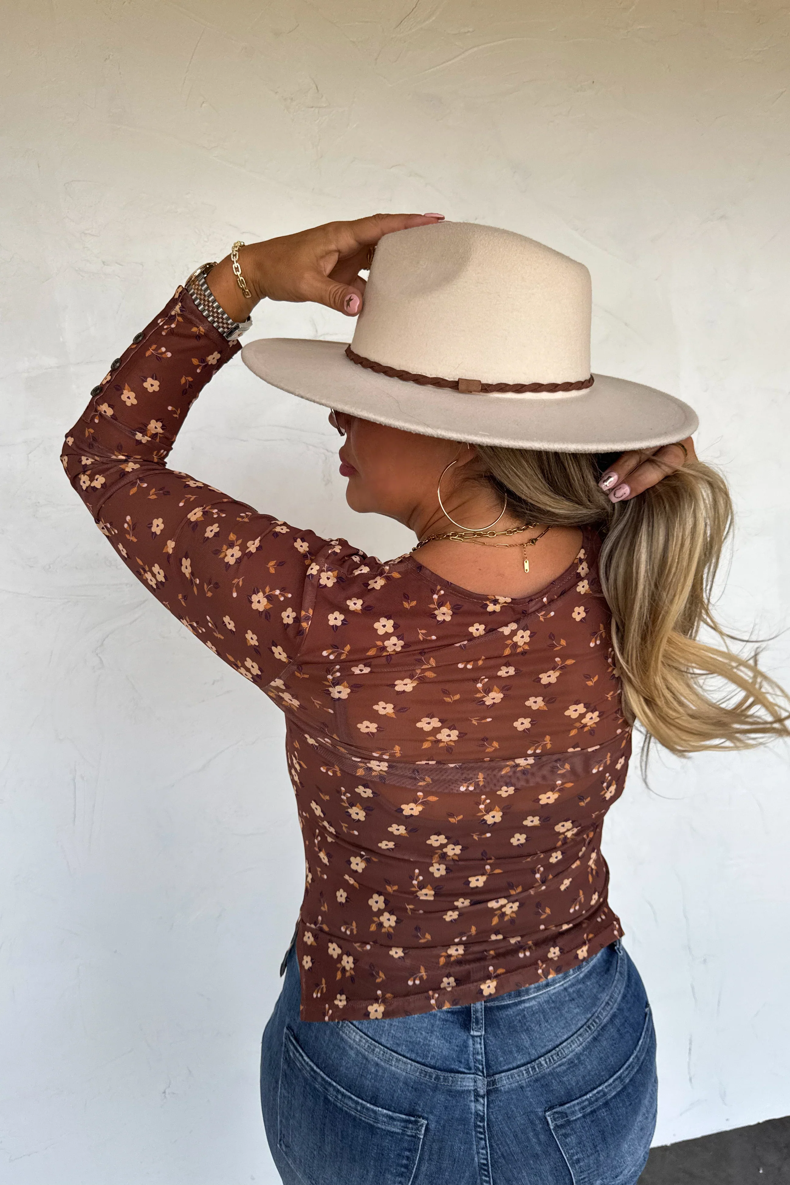 PREORDER: Annie Vneck Mesh Top - Image 5