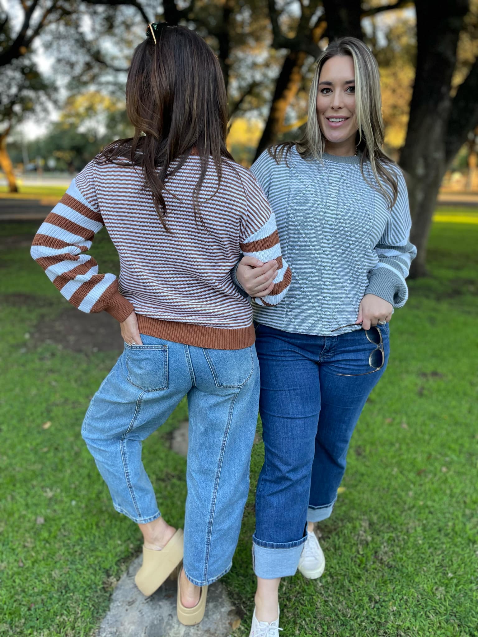 PREORDER: Aspen Striped Sleeve Sweater in Four Colors - Image 20